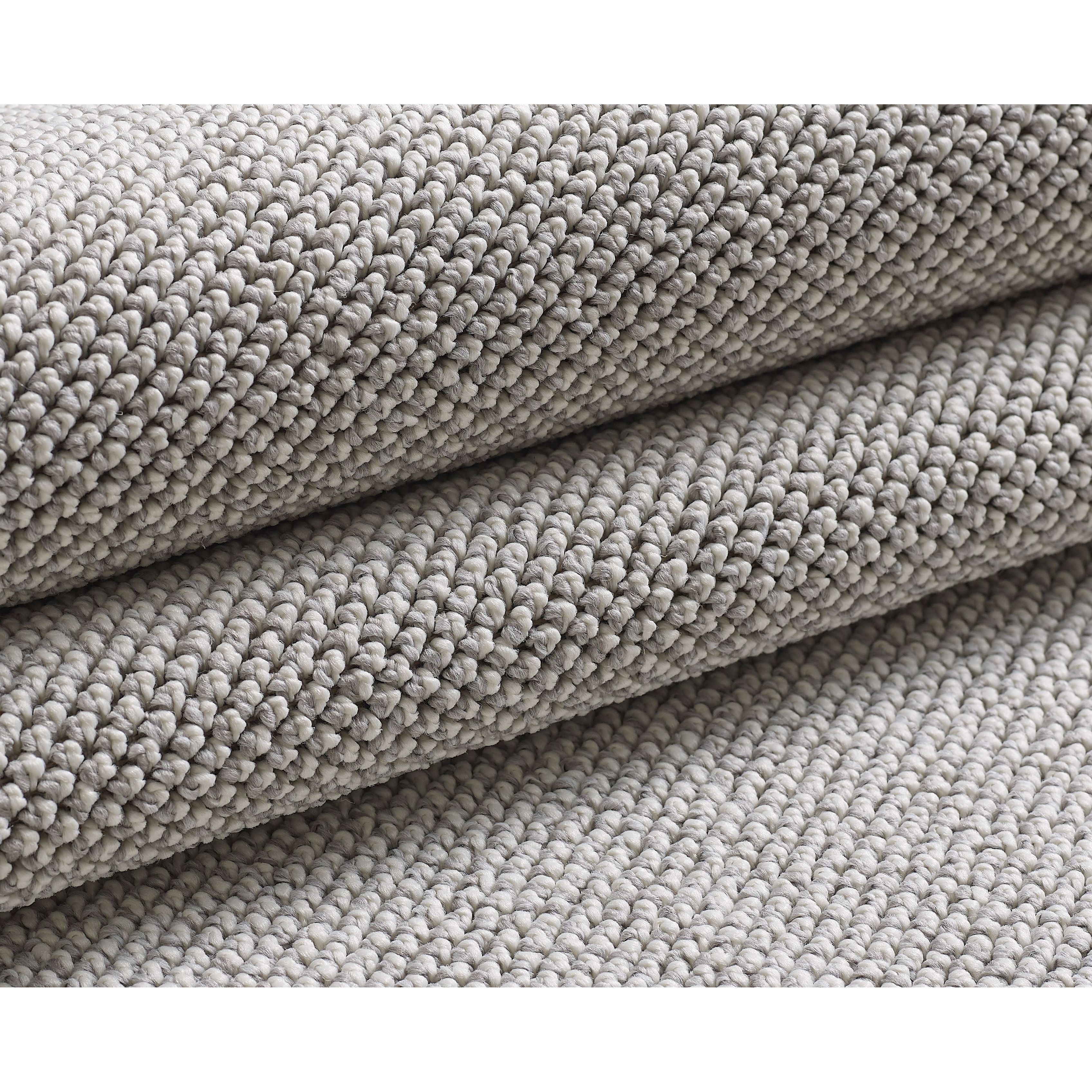 Indoor Teppich, Unicolor- Einfarbig, Farbe Silber, Teppich für Wohnzimmer, Rücken aus Polypropylen