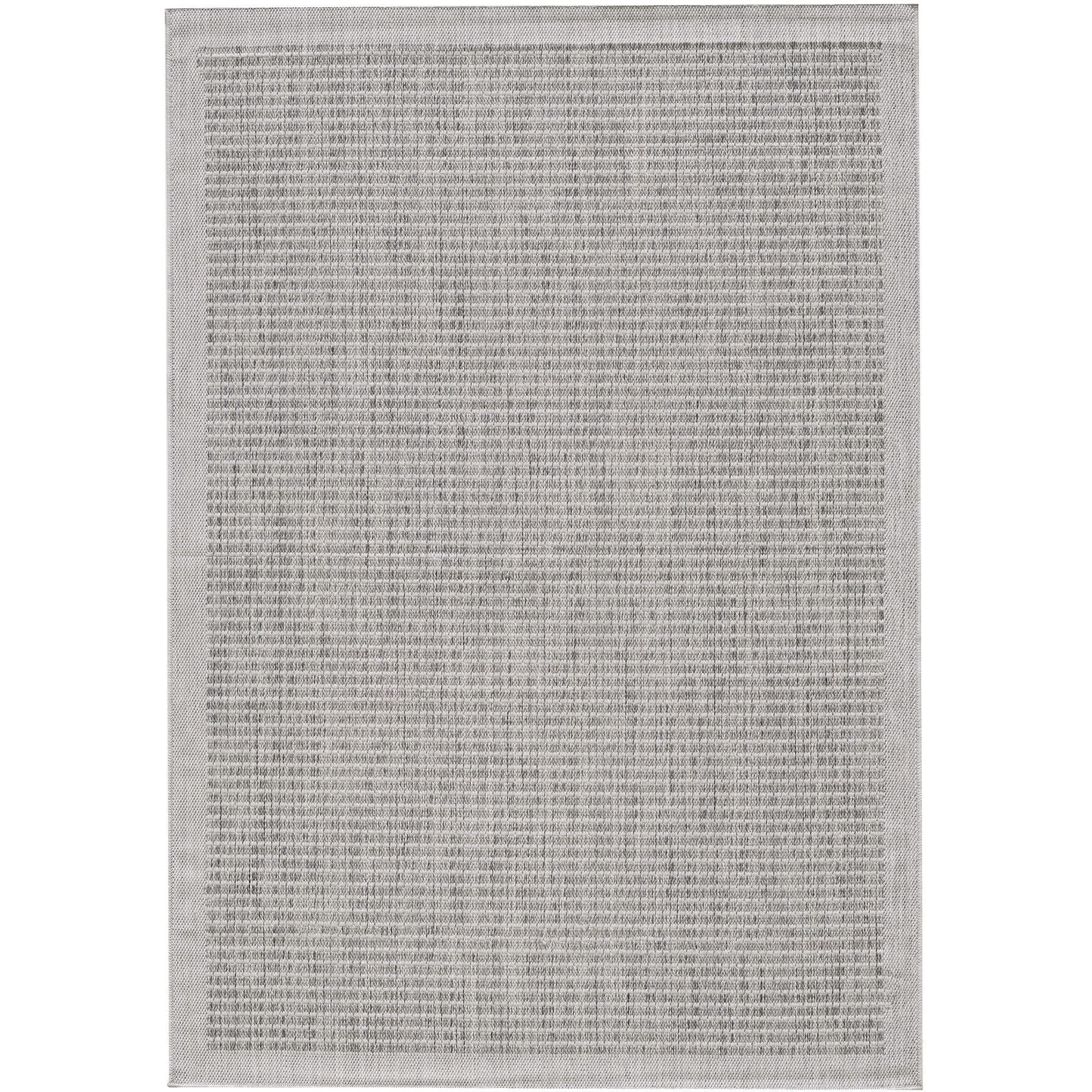 Outdoorteppiche, Unicolor, Farbe Grau, Teppich für Terasse-Balkon-Küche, Rücken aus Polypropylen