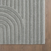 Hochflorteppiche, Skandinavischer Boho, Farbe Silber, Teppich für Wohnzimmer, Rücken aus Jute