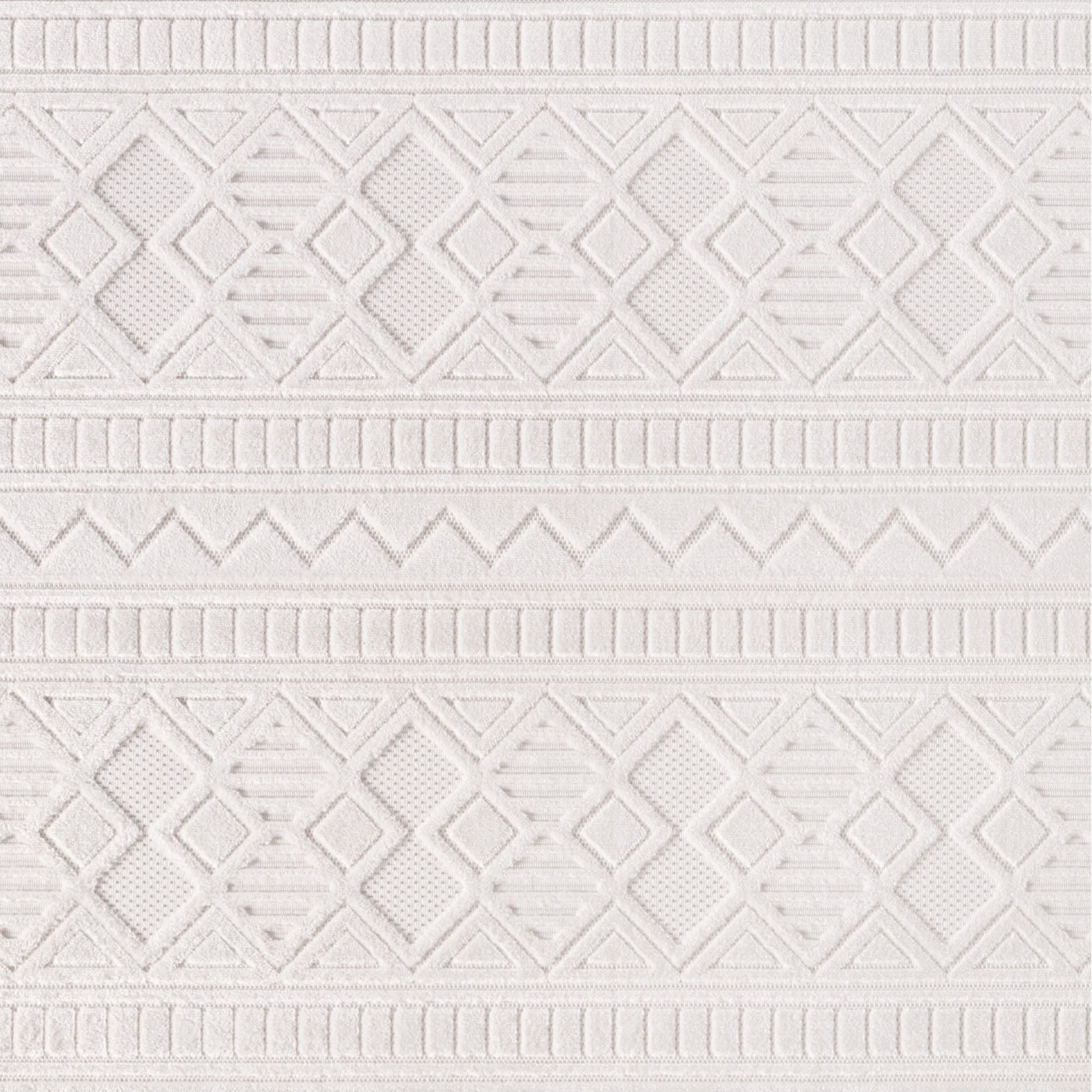 Kurzflor Teppich,3D Design,Farbe Creme,Teppich für Wohnzimmer,Rücken aus fibrilliertes Garn