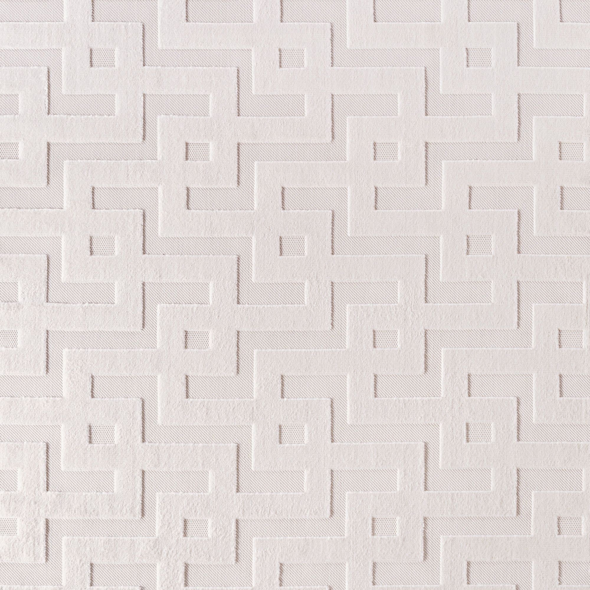 Kurzflor Teppich,3D Design,Farbe Creme,Teppich für Wohnzimmer,Rücken aus fibrilliertes Garn