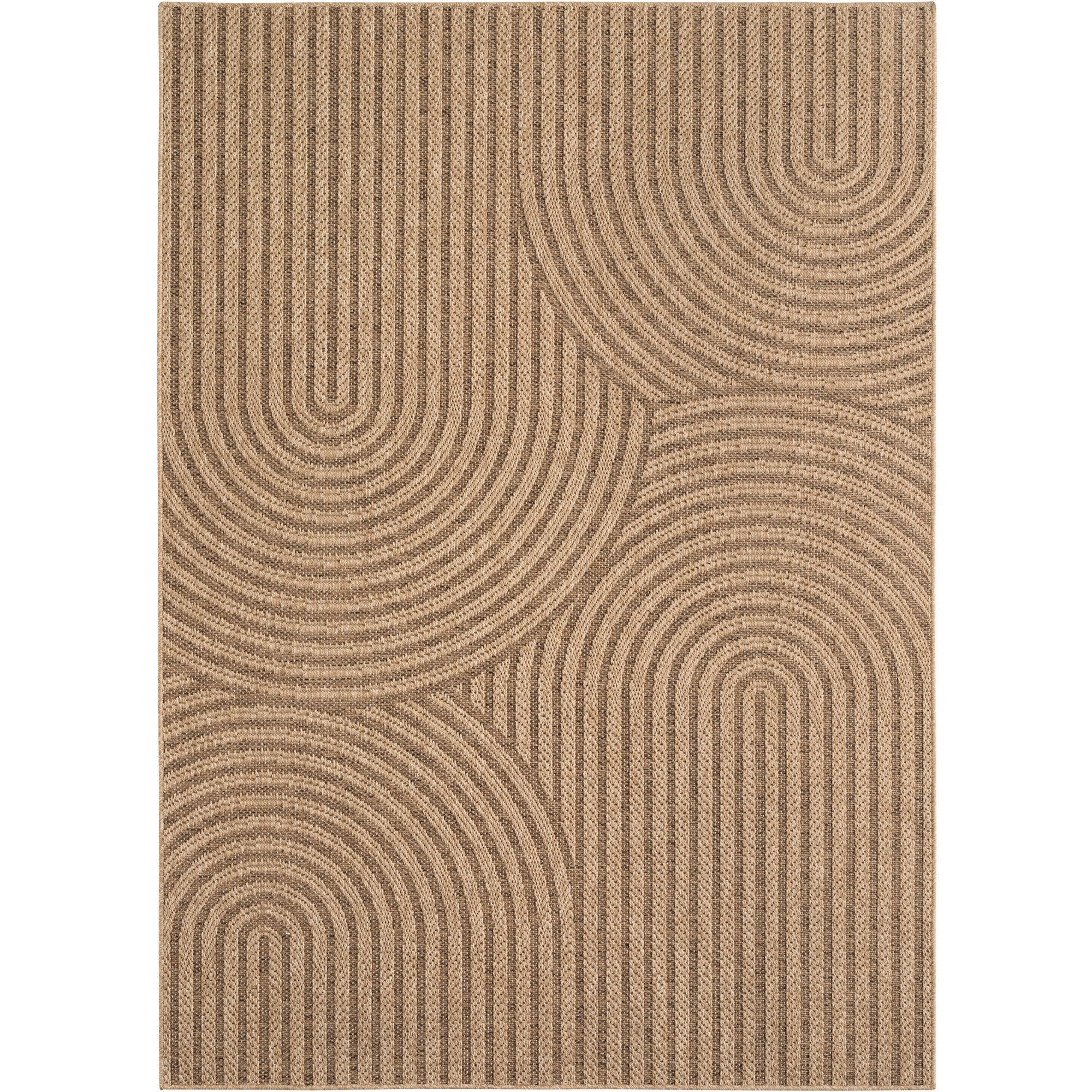 In- & Outdoorteppiche – robust, wetterfest & pflegeleicht im natürlichen Jute-Look, ideal für Wohnzimmer, Küche, Terrasse, Garten und Balkon, 8x25 cm