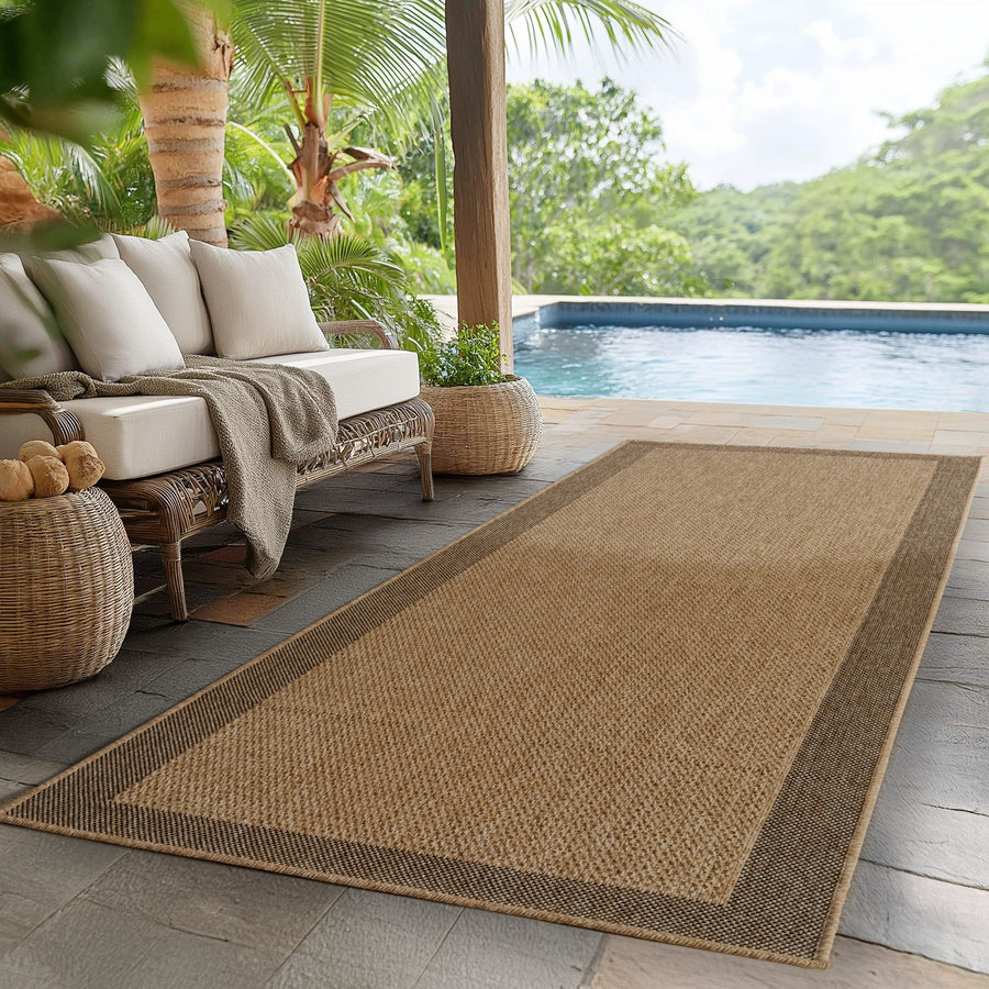 Timber In- & Outdoorteppich Läufer in Beige