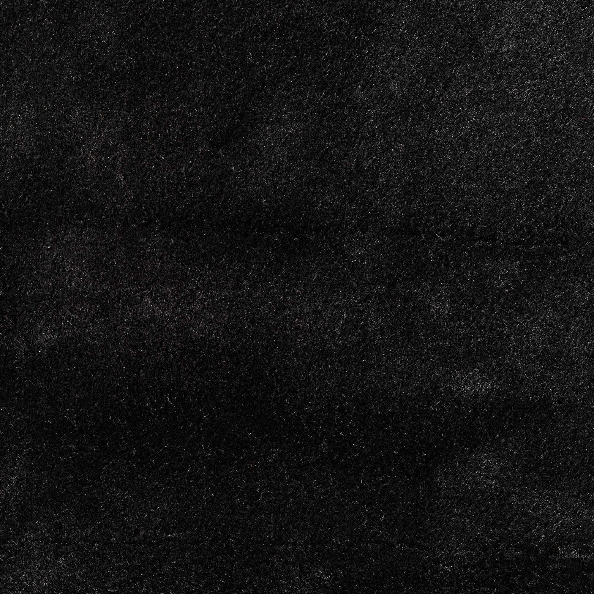 Läufer Teppich Schwarz 6x1 cm – Waschbarer Kurzflorteppicheteppiche, rutschfest & weich, modernes einfarbiges Design für Schlafzimmer, Küche & Flur