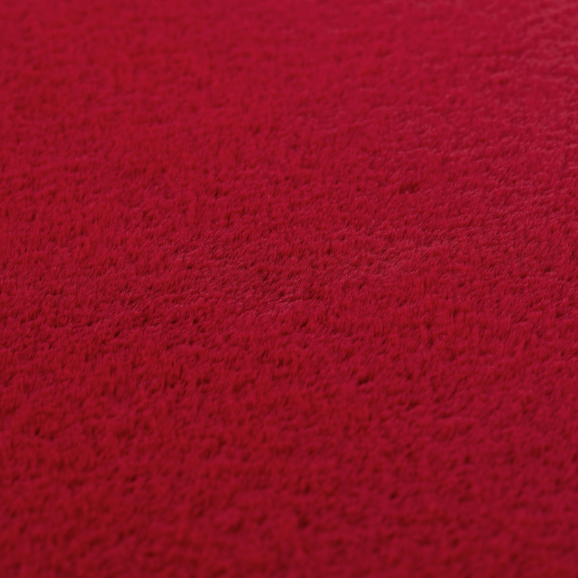 Läufer Teppich Rot 6x1 cm – Waschbarer Kurzflorteppicheteppiche, rutschfest & weich, modernes einfarbiges Design für Schlafzimmer, Küche & Flur