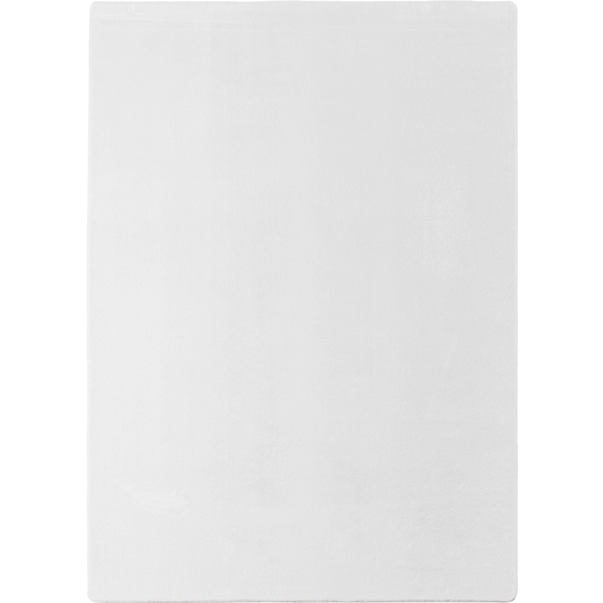 Läufer Teppich Weiss 6x1 cm – Waschbarer Kurzflorteppicheteppiche, rutschfest & weich, modernes einfarbiges Design für Schlafzimmer, Küche & Flur