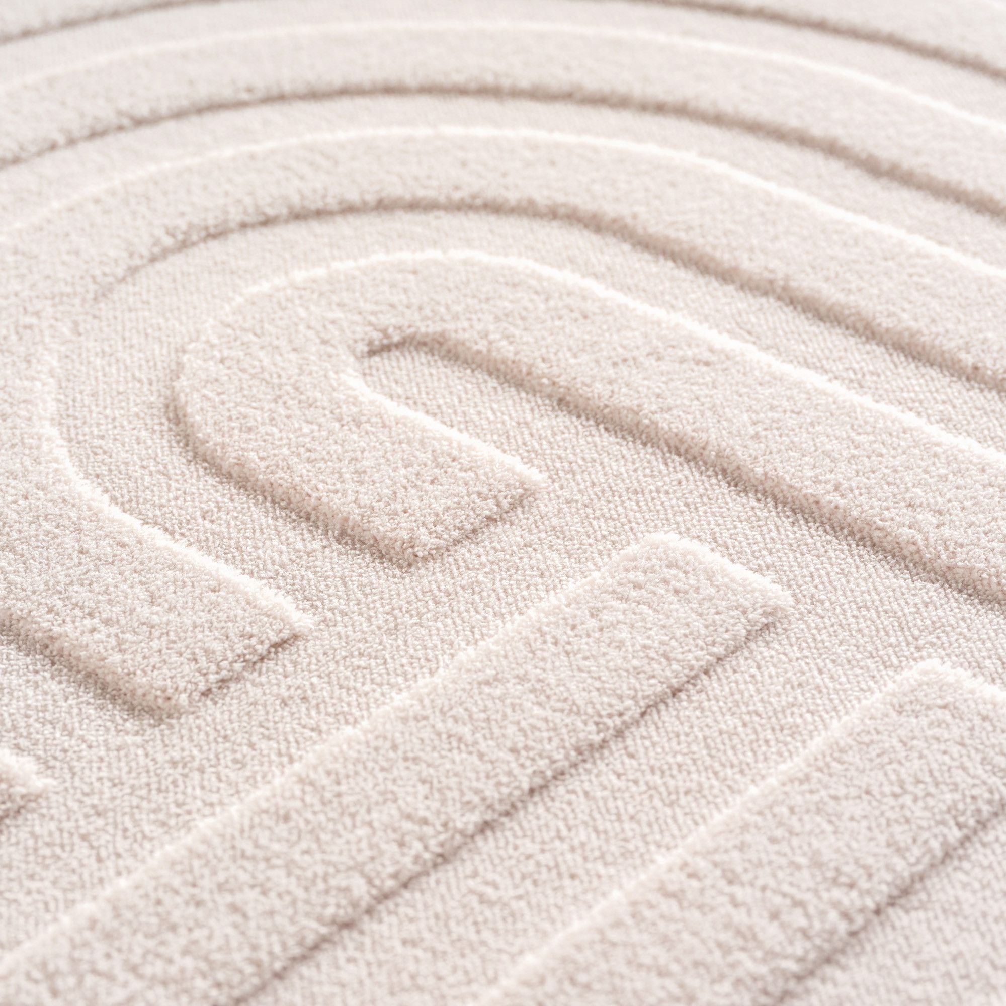 Skandinavischer Boho Teppich Einfarbig Creme 8x15 cm, Deko Teppich, Weich & Pflegeleicht, Waschbar, 3D-Effekt, Teppich für Wohnzimmer und Schlafzimmer, Läufer Teppich