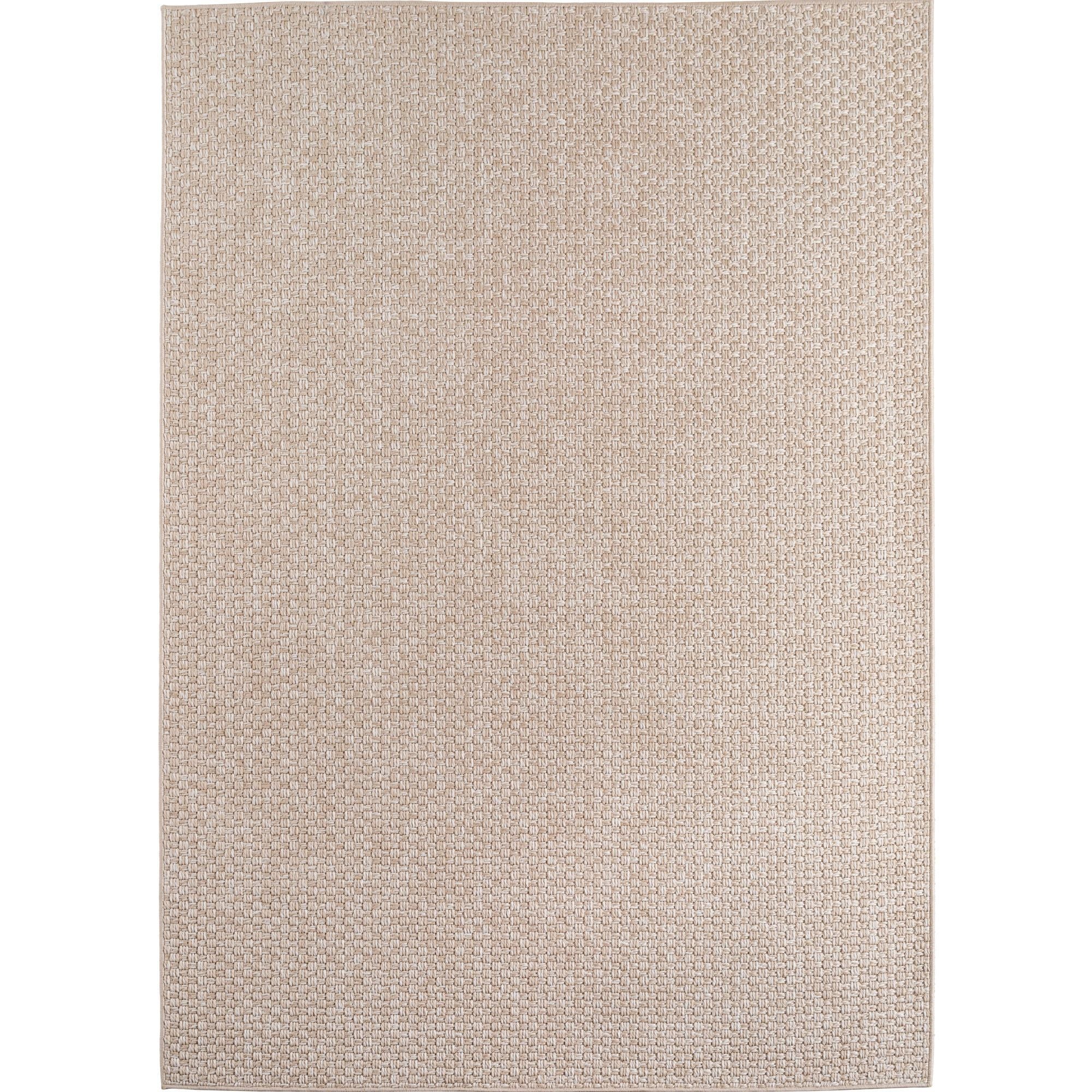 In- & Outdoorteppiche Beige 8x25 cm Läufer, Wetterfest & UV-beständig, Ideal für Küche, Balkon, Terrasse, Wohnzimmer und Esszimmer, Einfarbig im Boho-Stil.