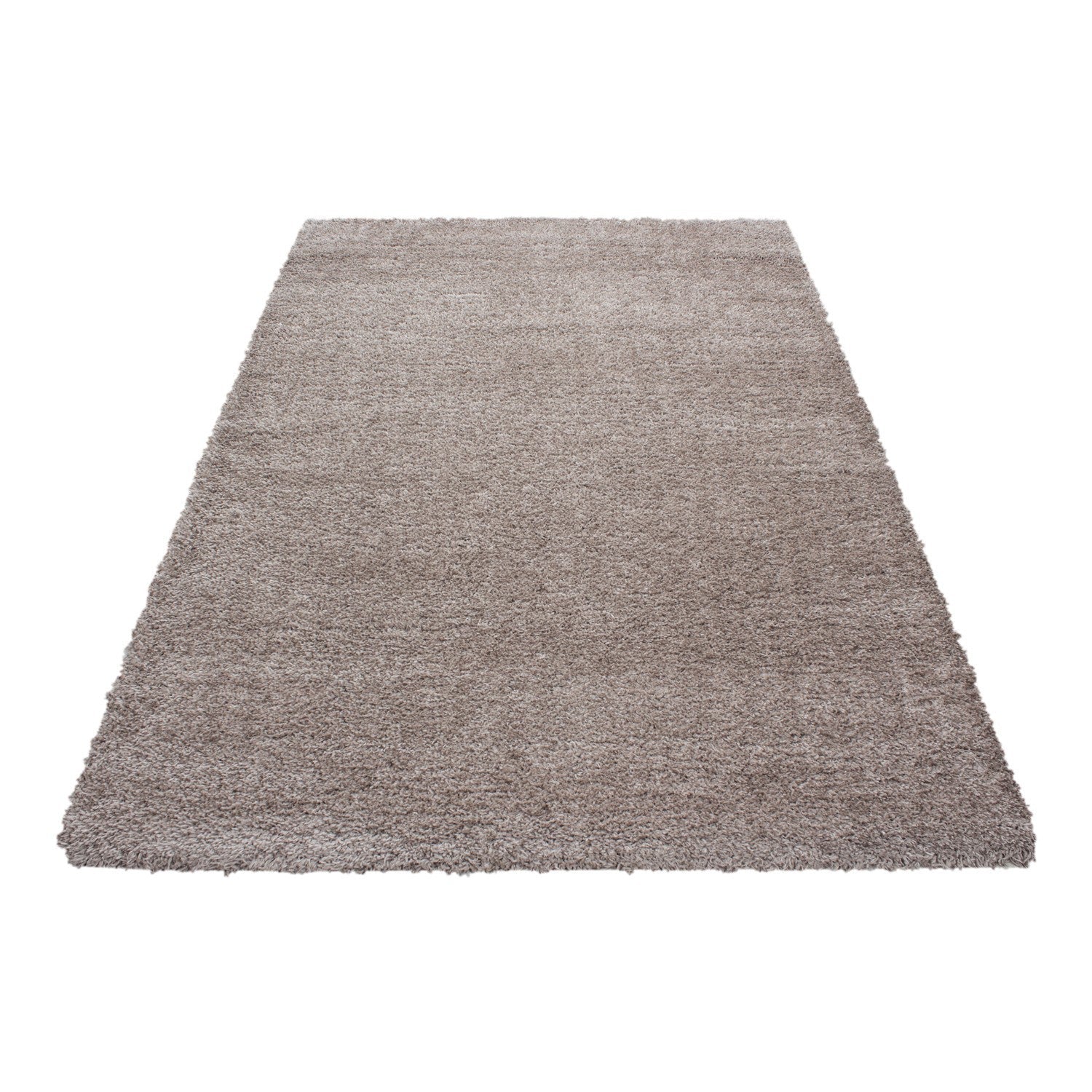 Hochflor Supersoft Shaggy kuscheliger Teppich extreme weich Unifarbe Beige