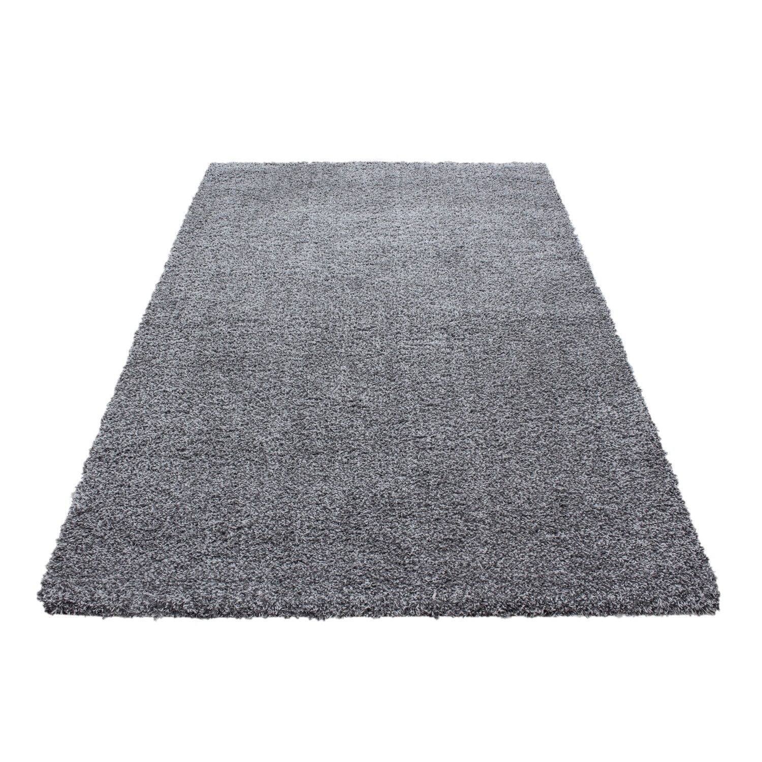 Hochflor Supersoft Shaggy kuscheliger Teppich extreme weich Unifarbe Hellgrau