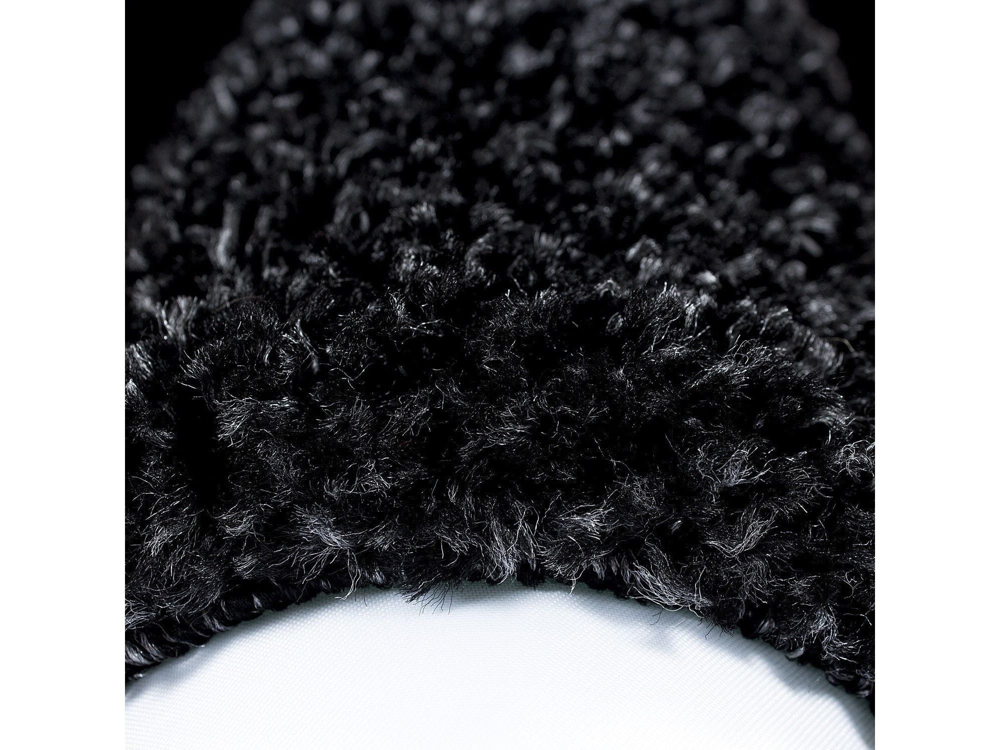 Hochflor Langflor Wohnzimmer Shaggy Teppich 2 Farbig Anthrazit Grau