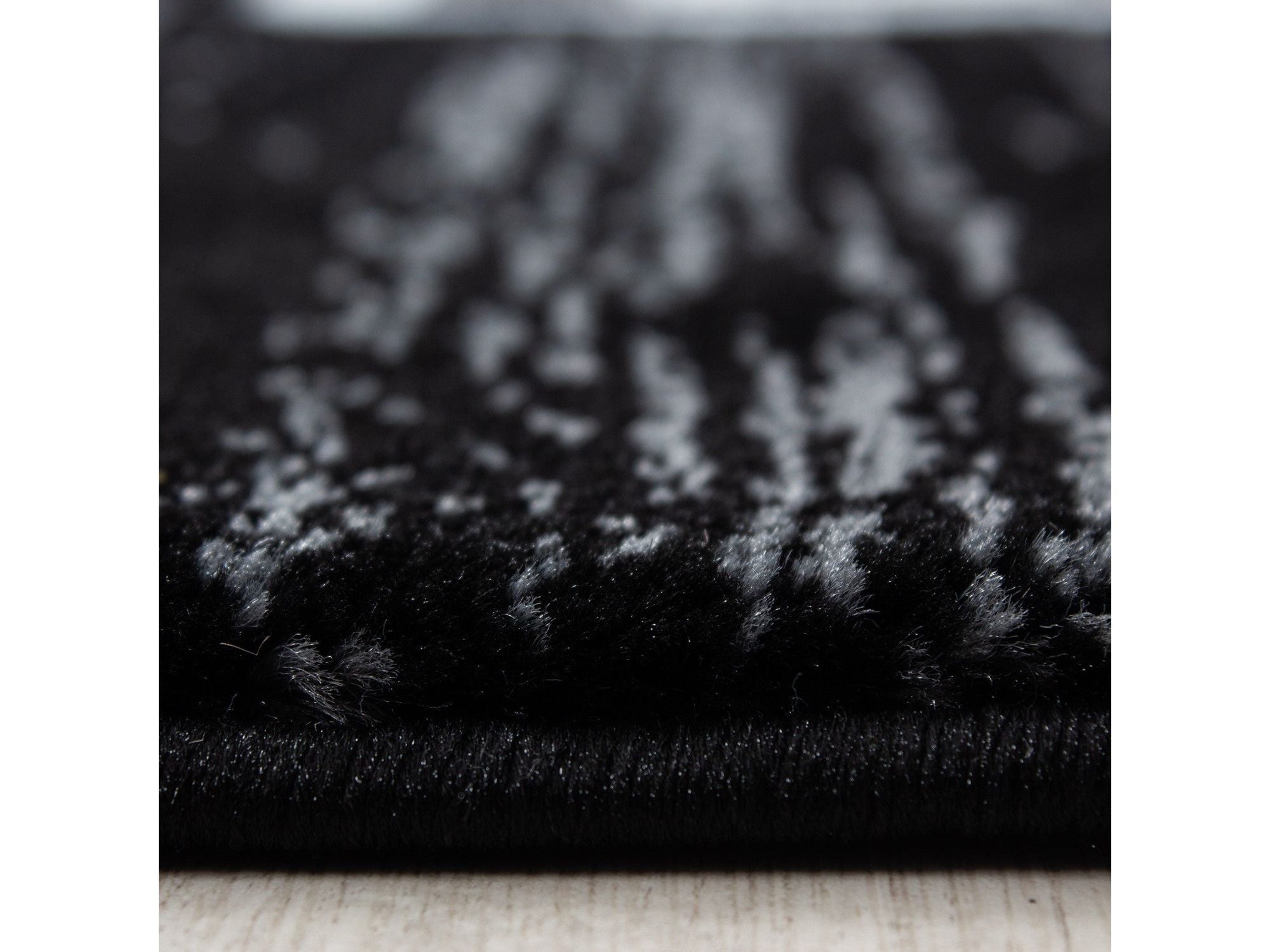 Moderner Designer Elegance Wohnzimmer Teppich Miami 6620 Schwarz-Weiss