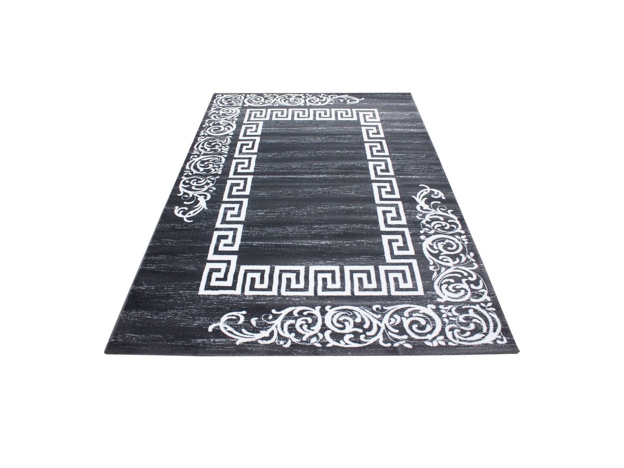 Moderner Designer Elegance Wohnzimmer Teppich Miami 6620 Grau-Weiss