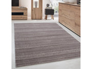 Moderner Designer Kurzflor Wohnzimmer Teppich Beige Mocca