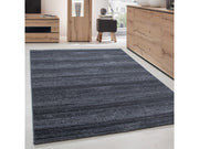 Wohnzimmer Jugendzimmer Teppich Kurzflor Grau Anthrazit