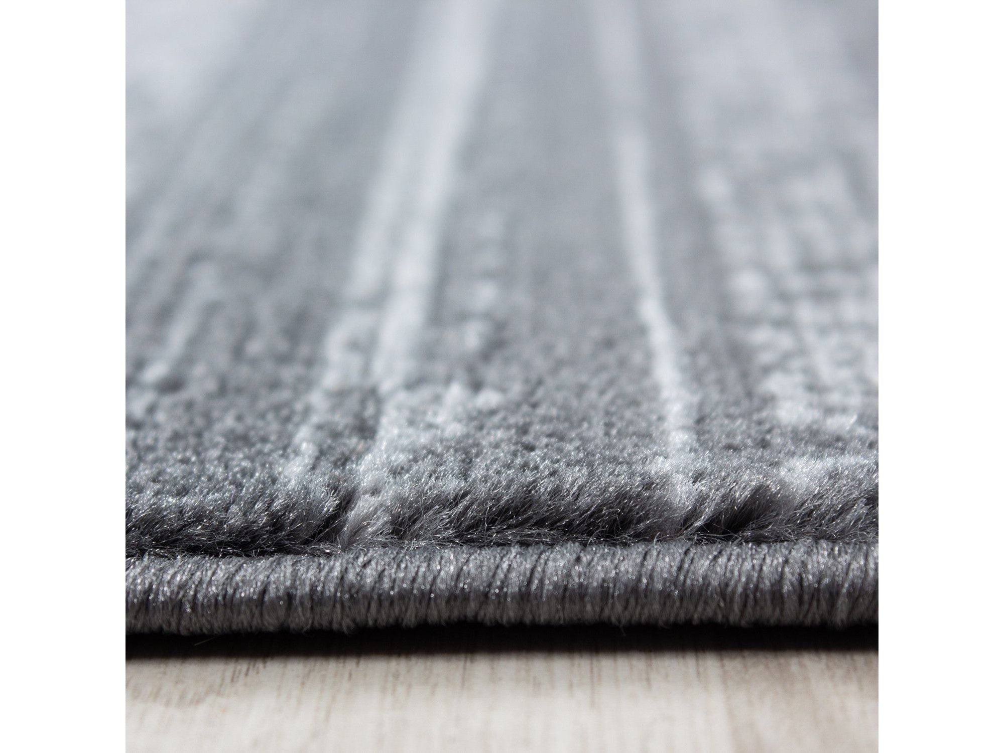 Wohnzimmer Jugendzimmer Teppich Kurzflor Grau Anthrazit