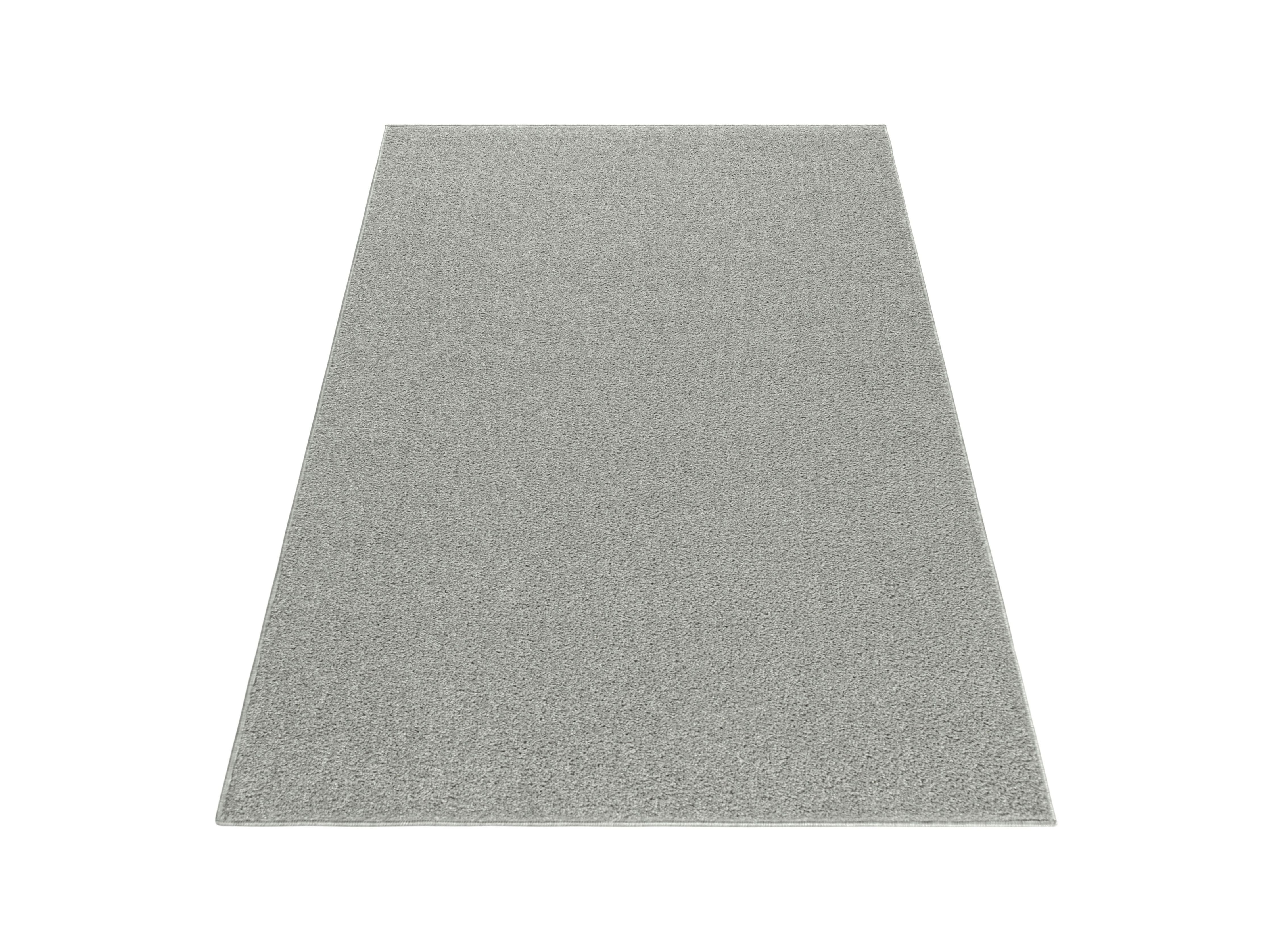 Kurzflor Gabbeh Optik Wohnzimmerteppich Flachflor Teppich Einfarbig Creme