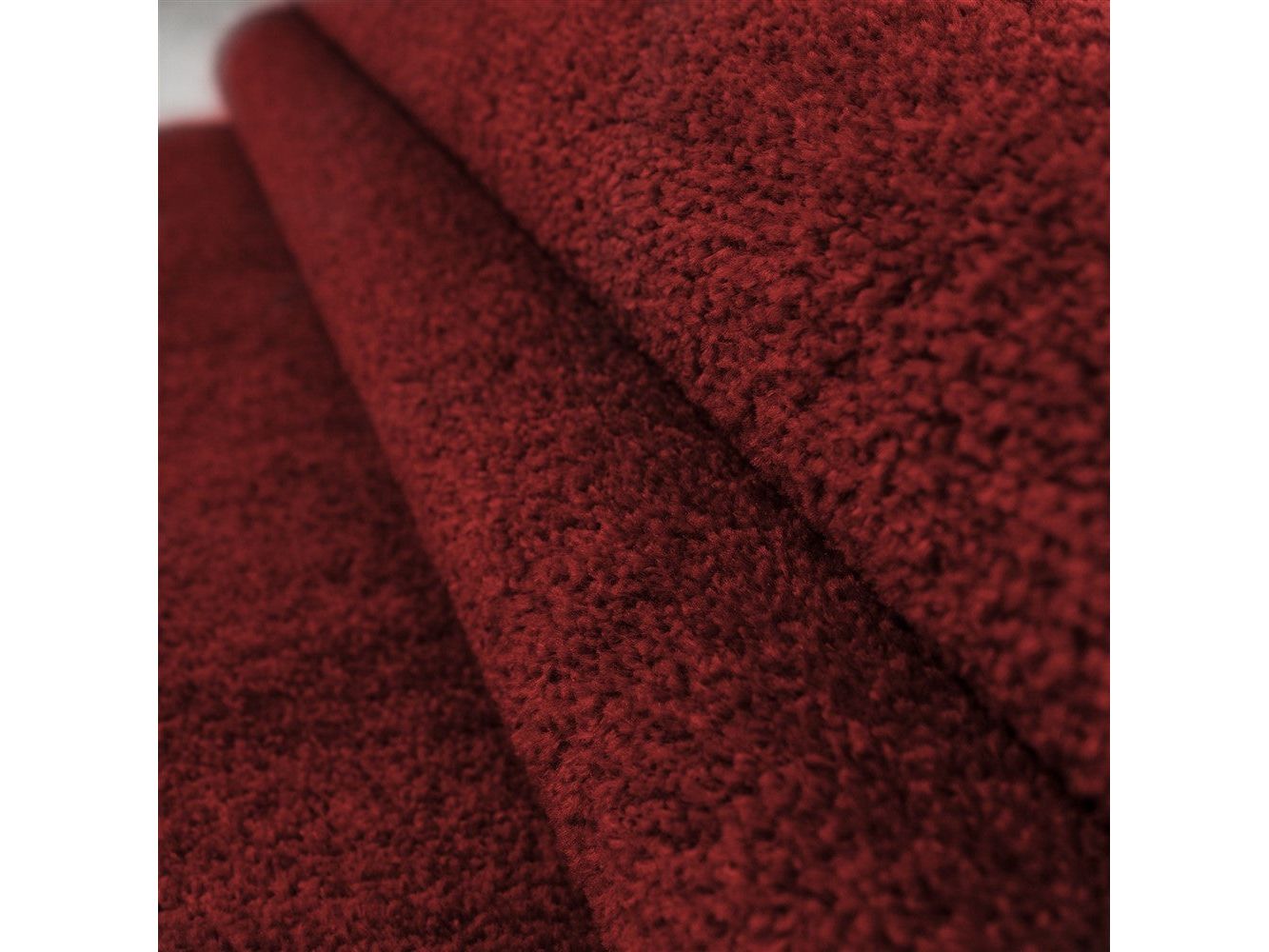 Teppich Kurzflor Modern Wohnzimmer Einfarbig Meliert Uni günstig Rot