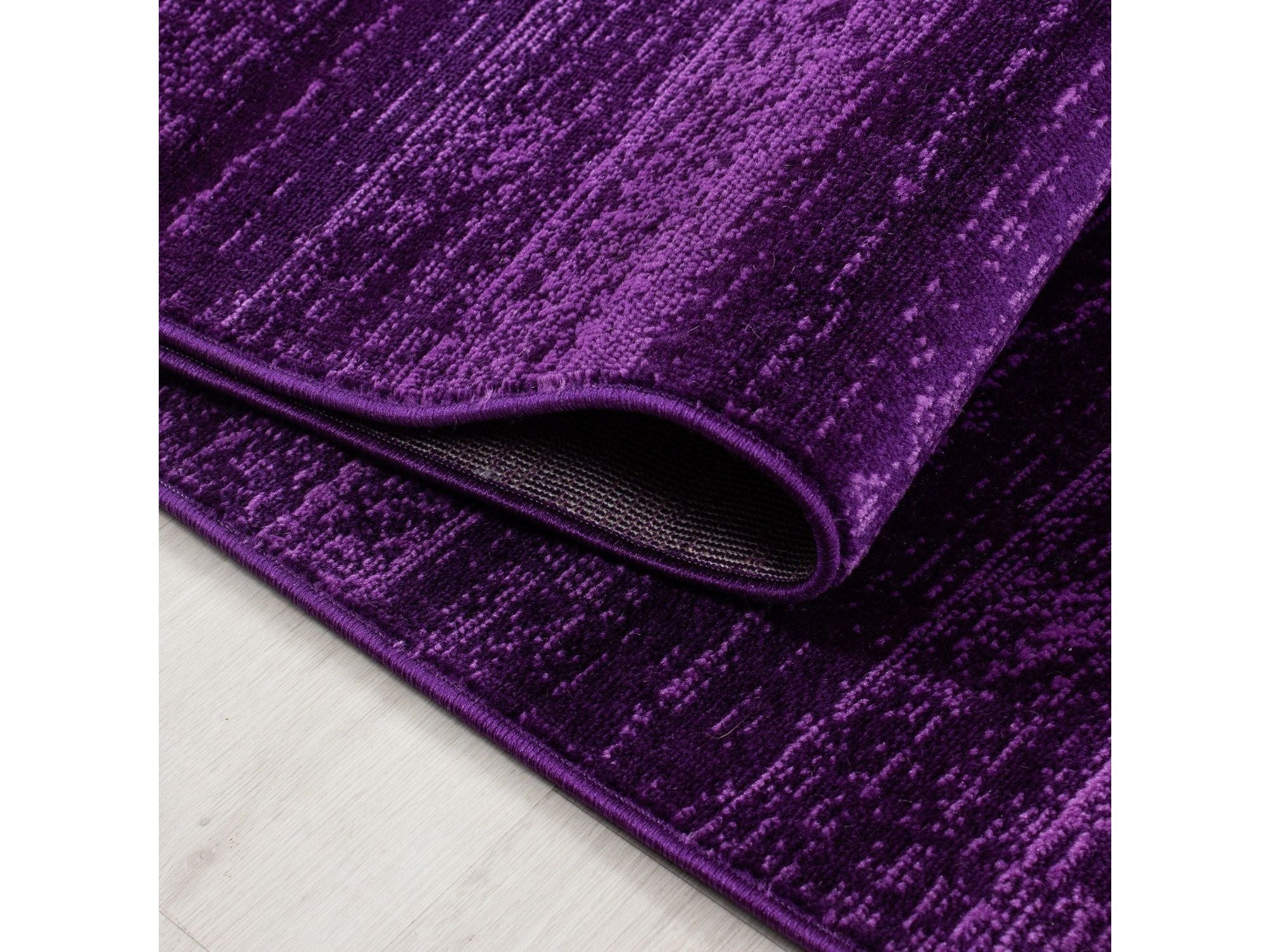 Moderner Wohnzimmer Jugendzimmer Teppich Kurzflor Lila Violette