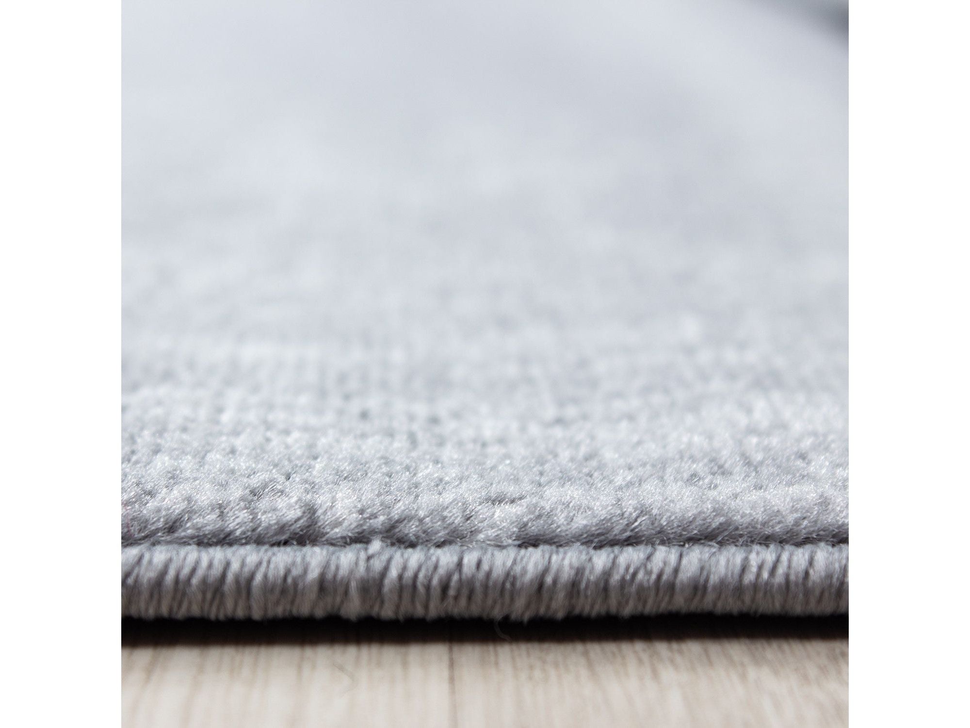 Moderner Wohnzimmer Mauerstein designer Teppich Kurzflor Schwarz Grau