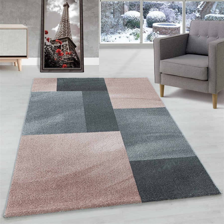 Oturma odası kilim kısa tüylü kilim tasarım posta kodu desen dikdörtgen gül