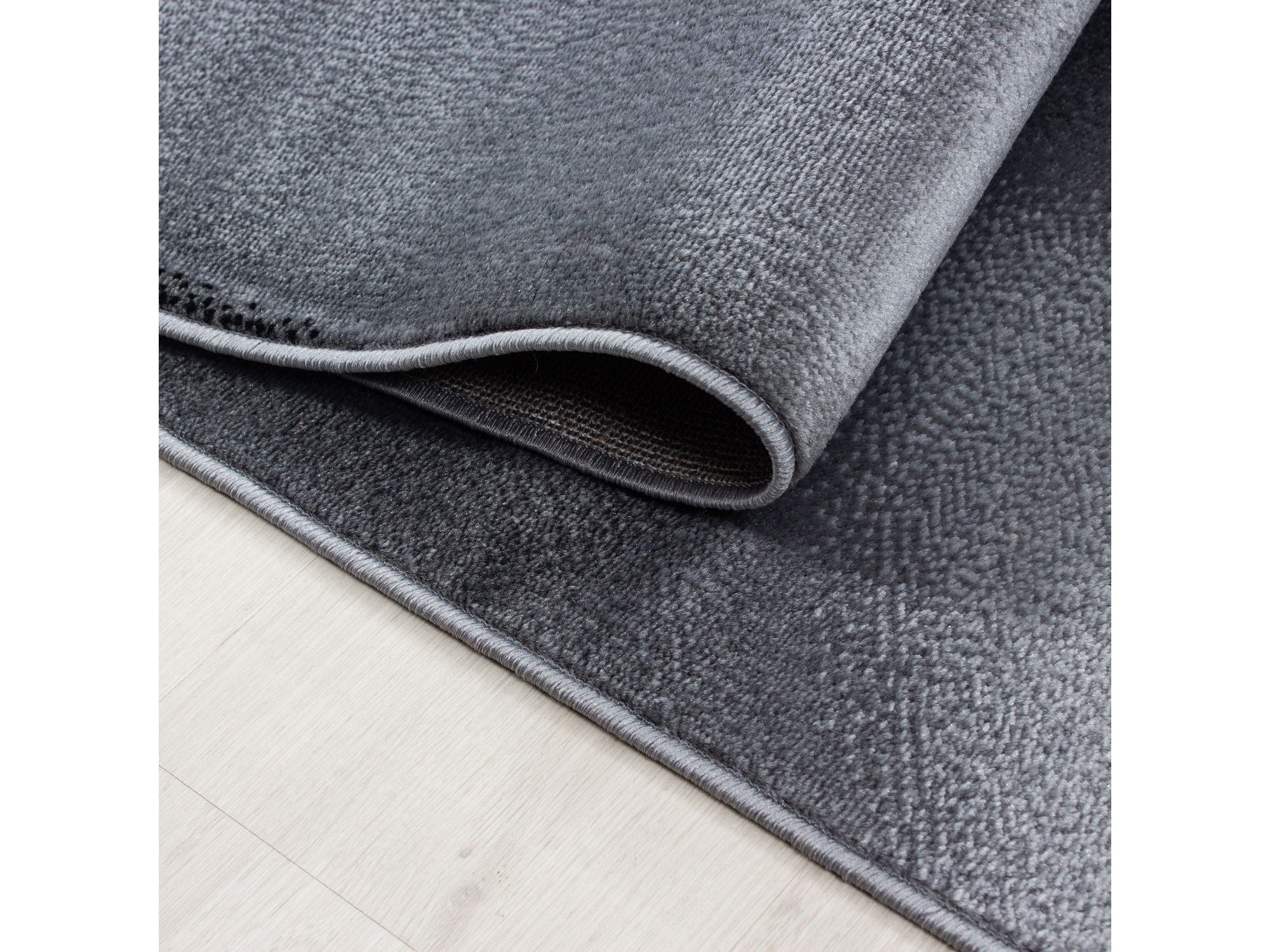 Teppich Moderner Wohnzimmer abstrakt schatten Wellenmotiv designer Kurzflor Schwarz Grau