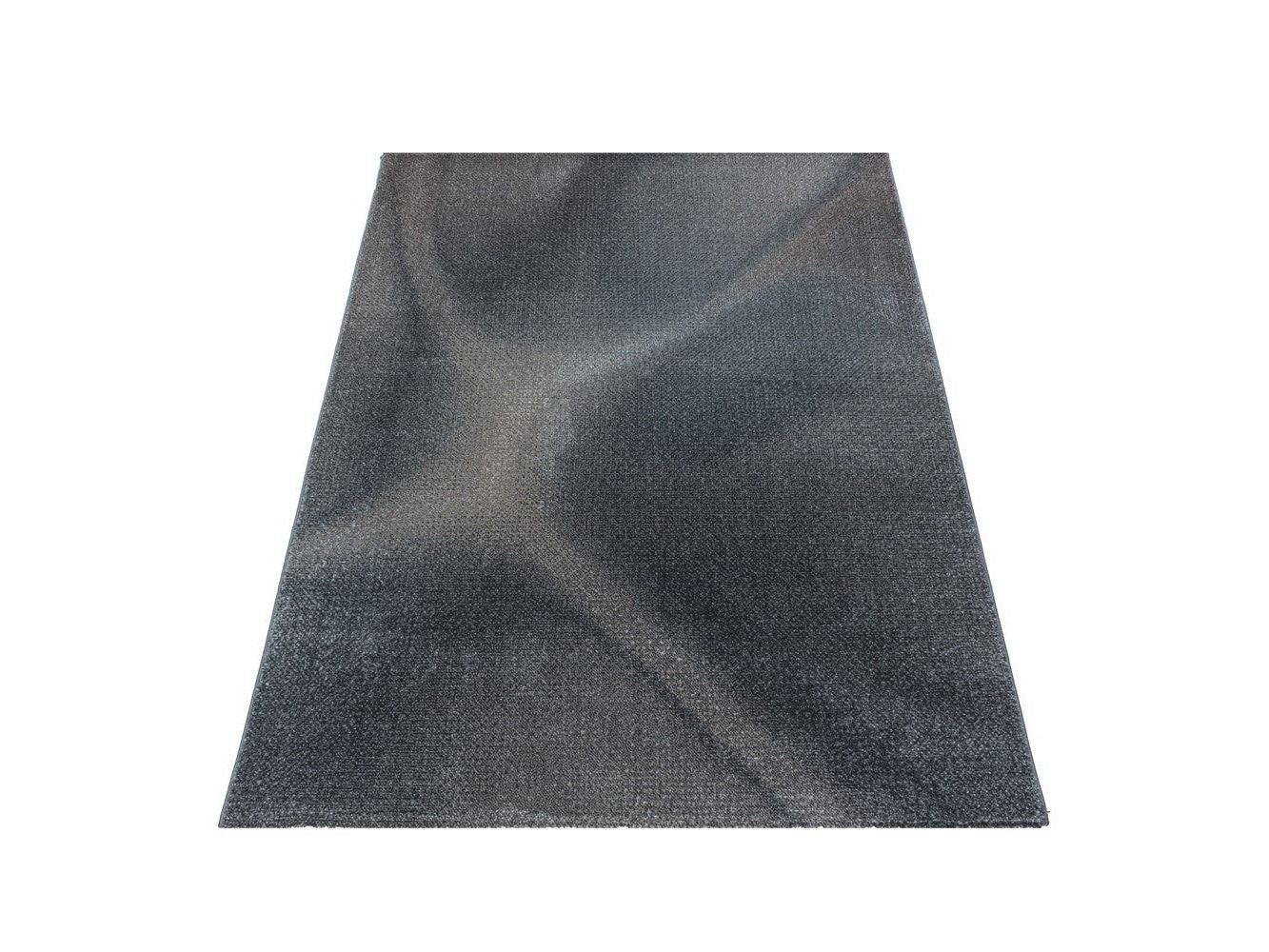 Wohnzimmerteppich Kurzflor Teppich Design Plastische Schatten Muster Braun