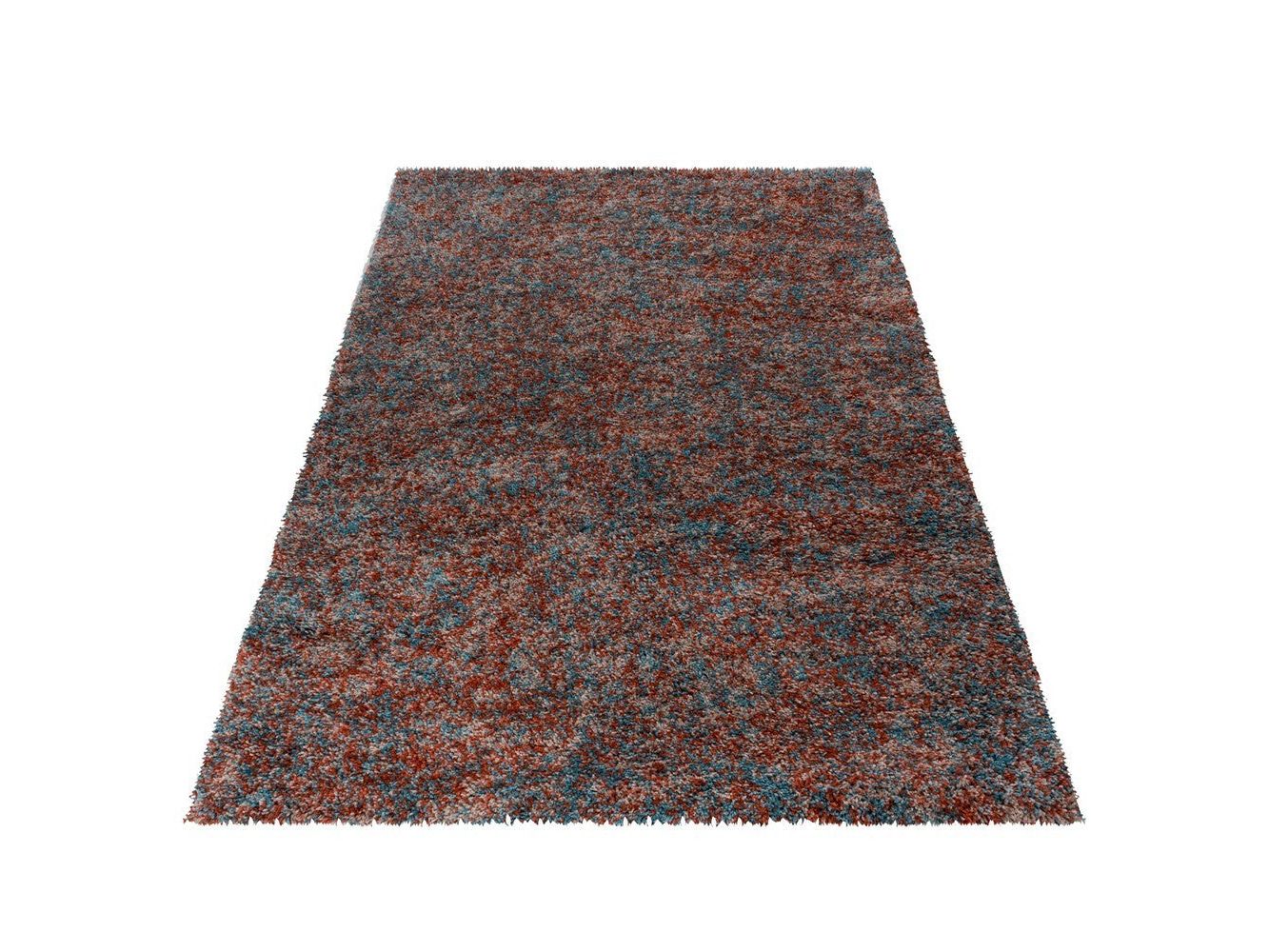 Shaggy Teppich Hochwertig Hochflor Wohnzimmer Terra Mint Beige Meliert