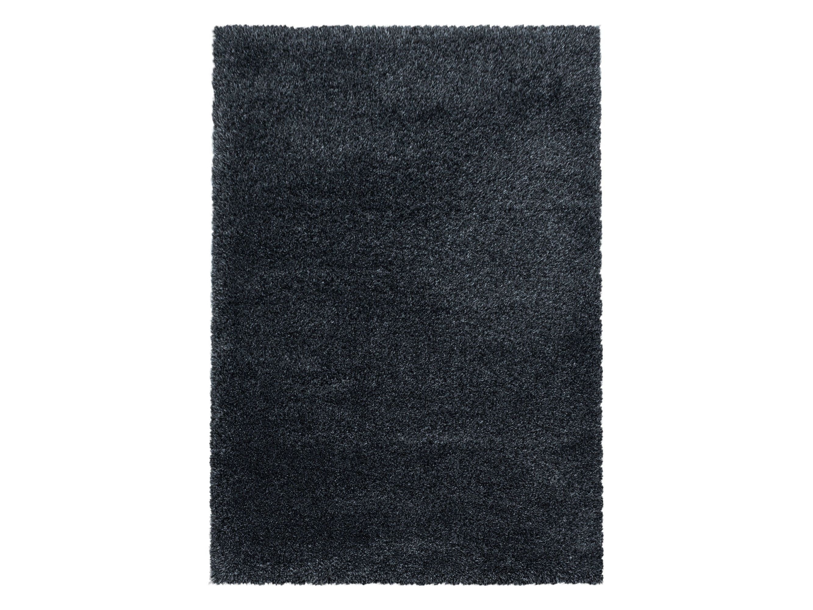 Wohnzimmerteppich Hochflor Teppich Super Soft Shaggy Flor Weich Farbe Anthrazit
