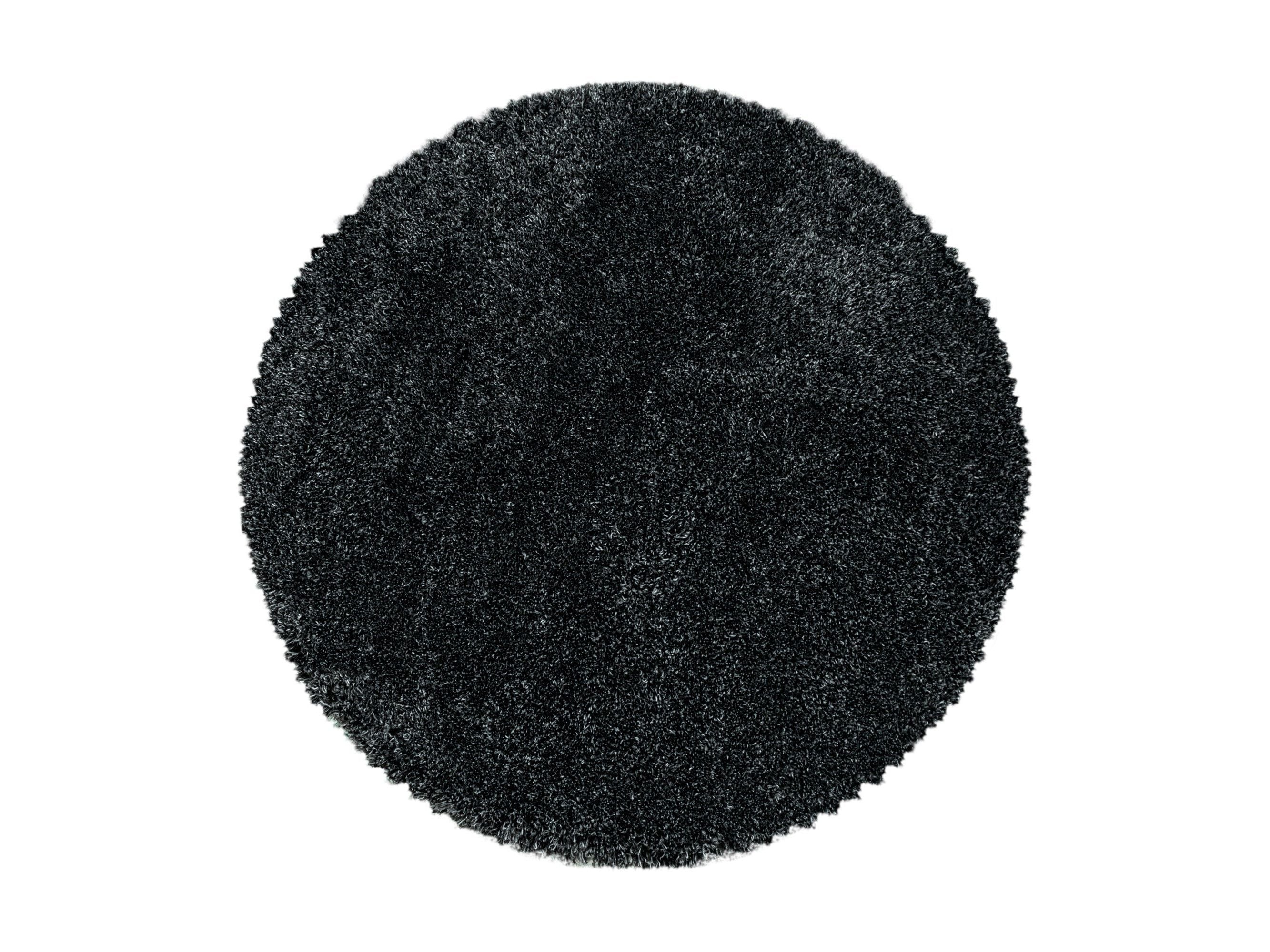 Wohnzimmerteppich Hochflor Teppich Super Soft Shaggy Flor Weich Farbe Anthrazit