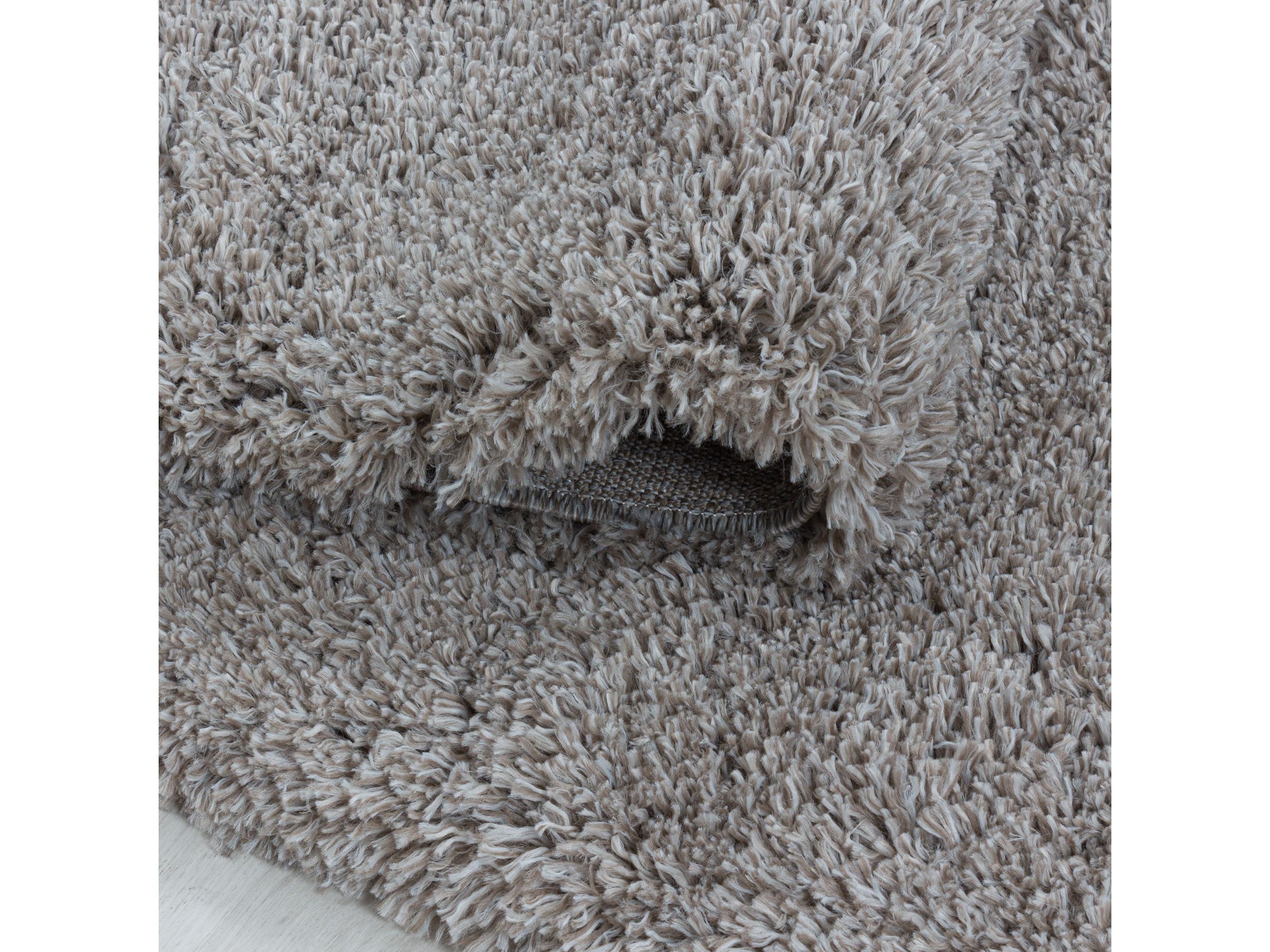 Wohnzimmerteppich Hochflor Teppich Super Soft Shaggy Flor Weich Farbe Beige