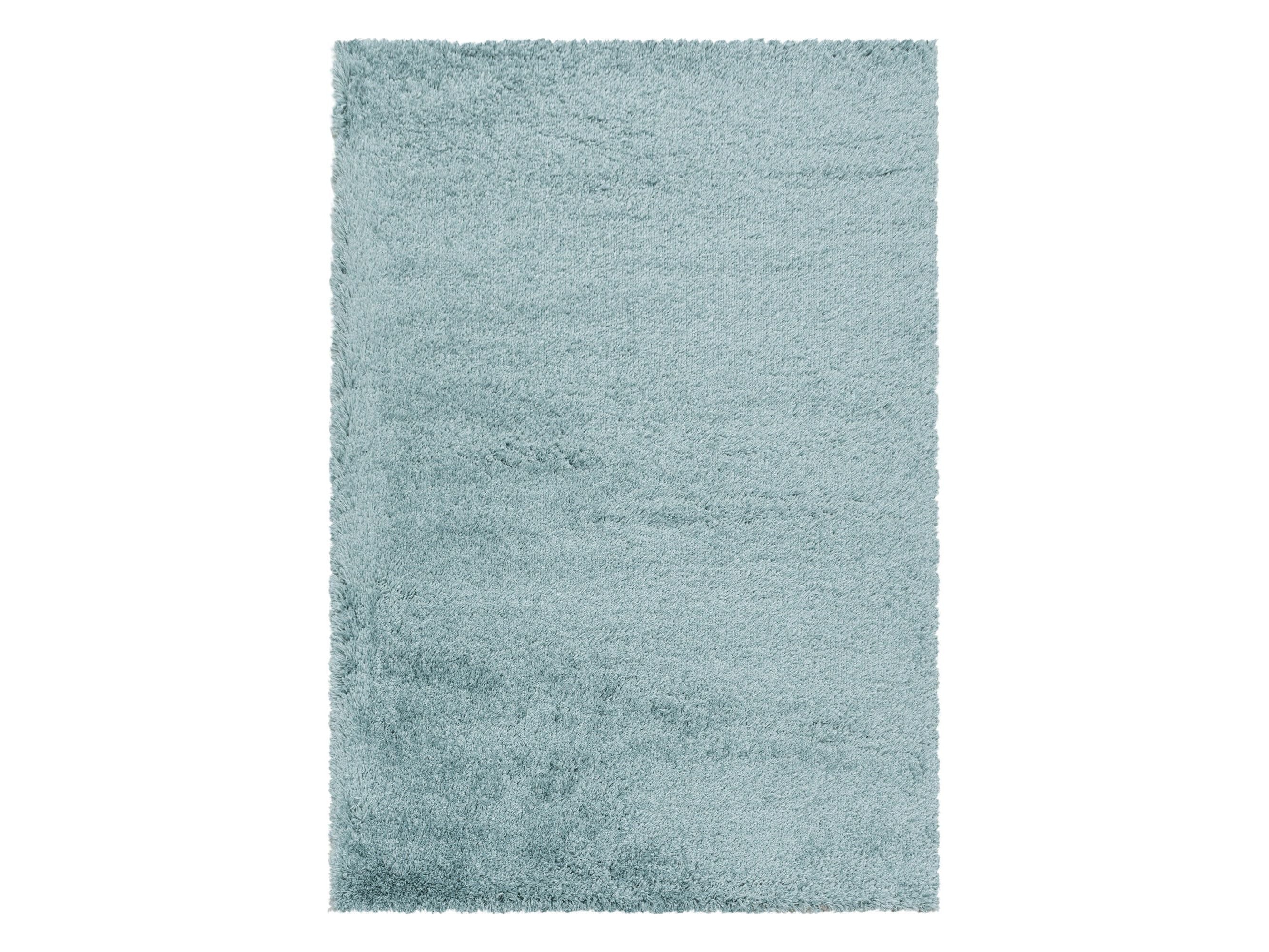 Wohnzimmerteppich Hochflor Teppich Super Soft Shaggy Flor Weich Farbe Blau
