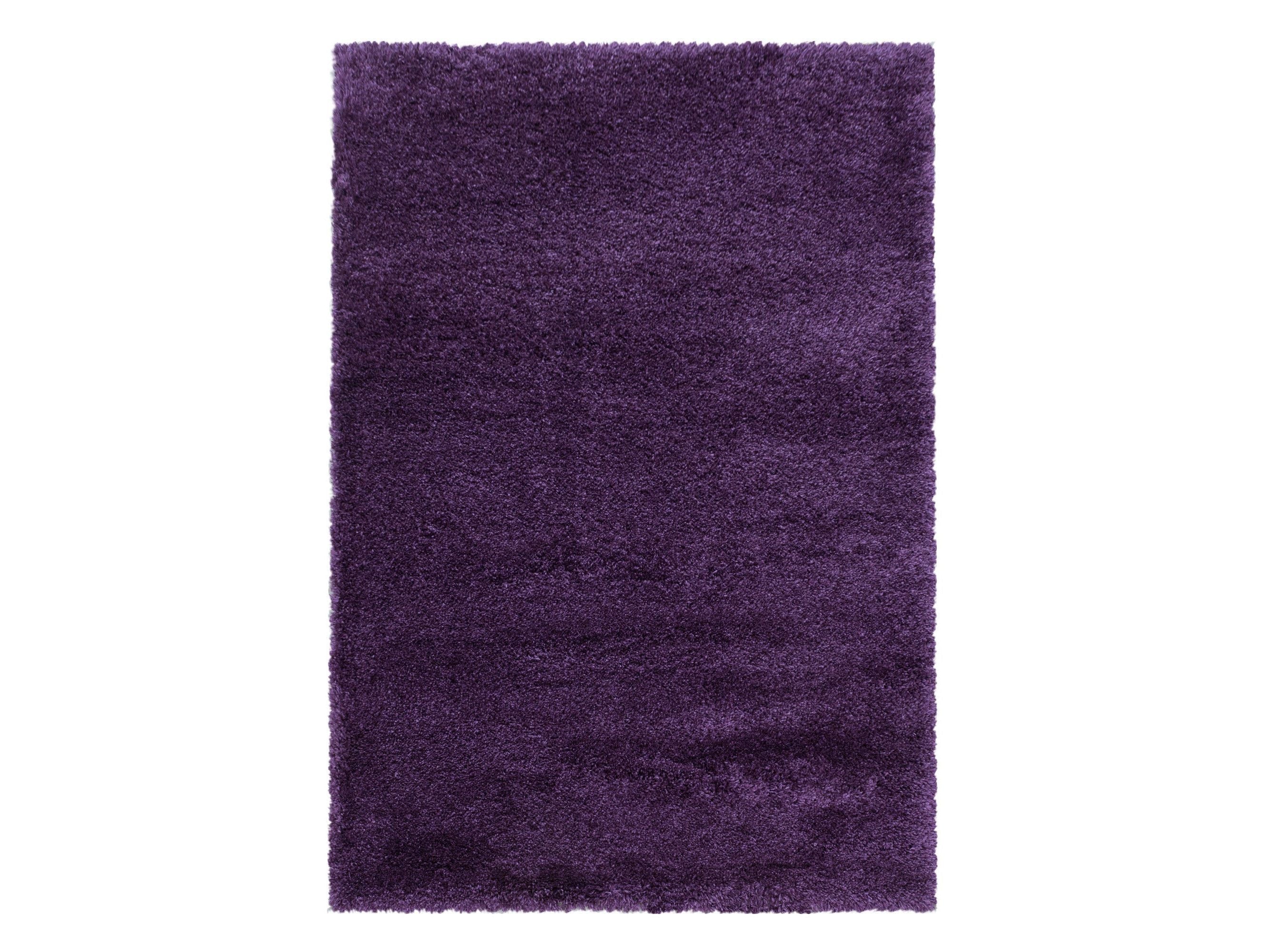 Wohnzimmerteppich Hochflor Teppich Super Soft Shaggy Flor Weich Farbe Lila