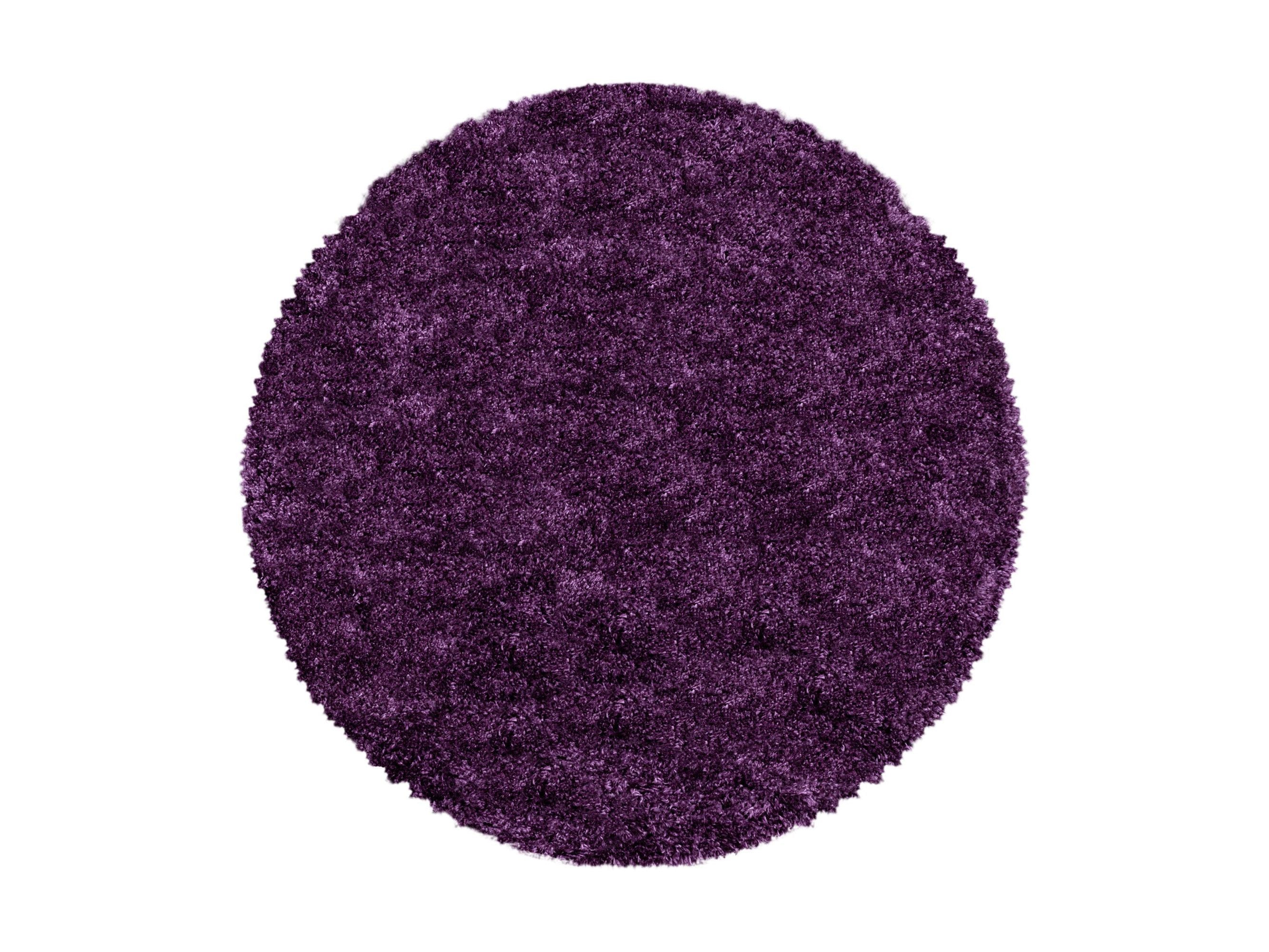 Wohnzimmerteppich Hochflor Teppich Super Soft Shaggy Flor Weich Farbe Lila