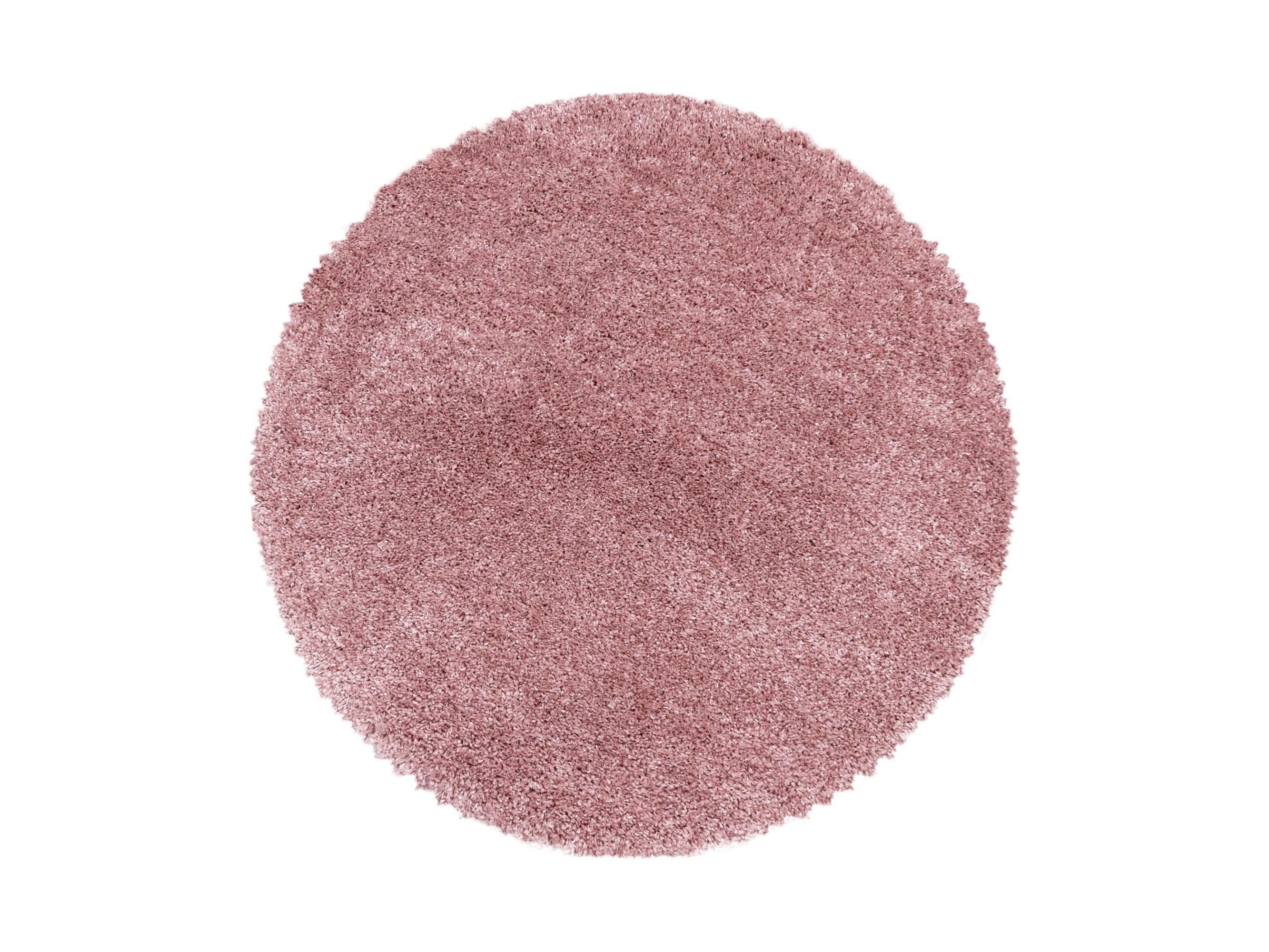 Wohnzimmerteppich Hochflor Teppich Super Soft Shaggy Flor Weich Farbe Rose