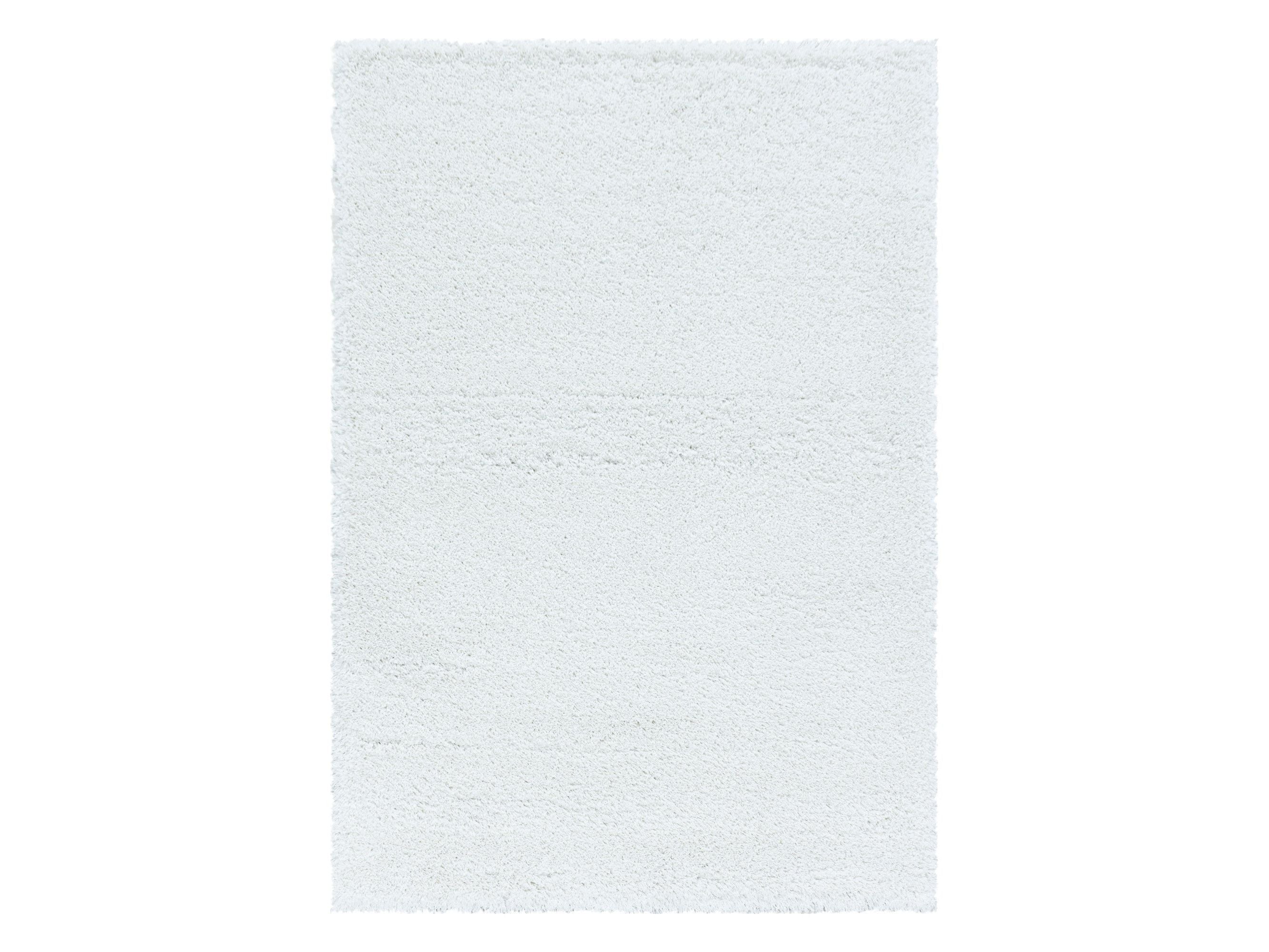 Wohnzimmerteppich Hochflor Teppich Super Soft Shaggy Flor Weich Farbe Weiss
