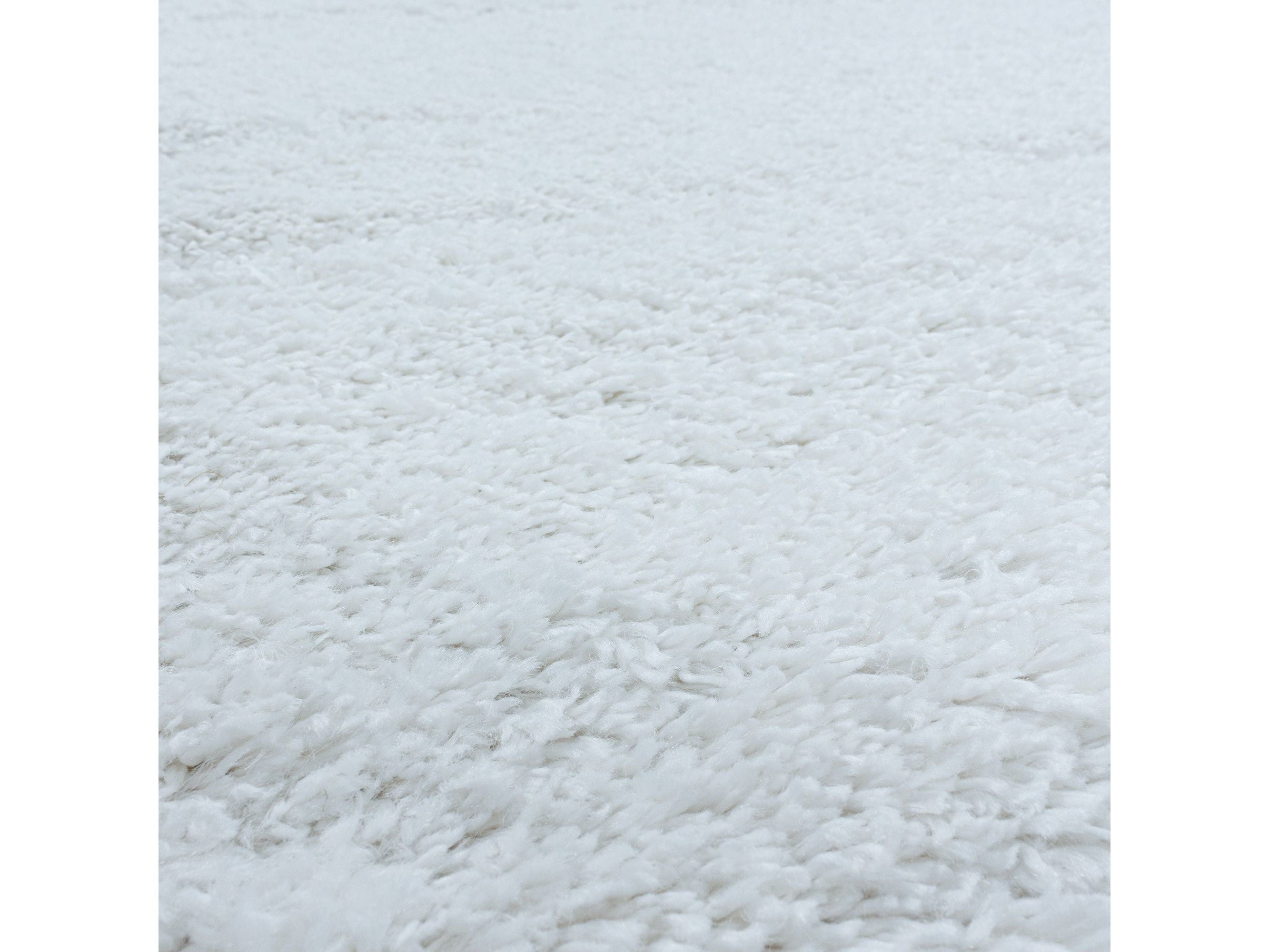 Wohnzimmerteppich Hochflor Teppich Super Soft Shaggy Flor Weich Farbe Weiss