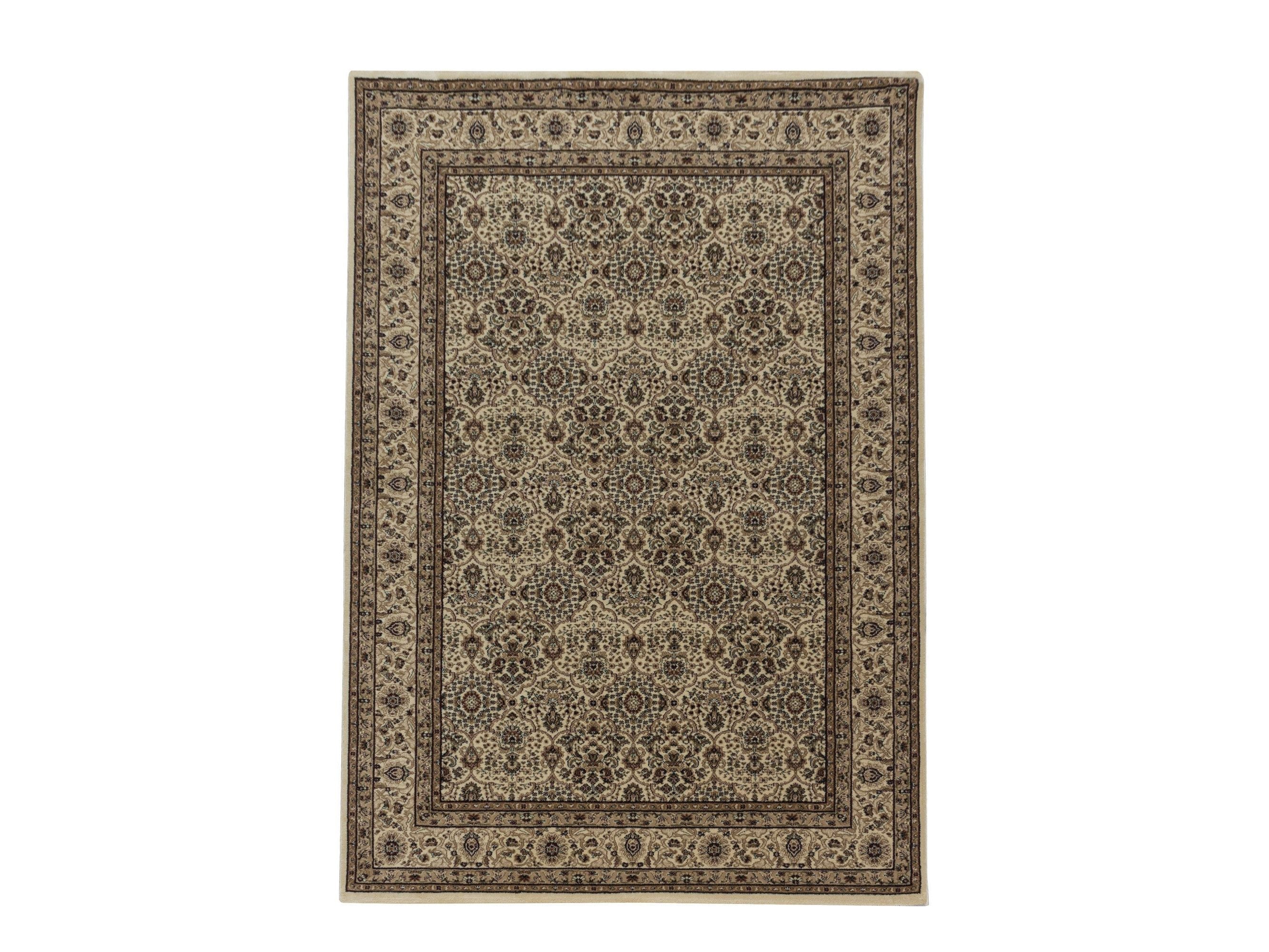 Wohnzimmer Kurzflor Teppich Design Orient Teppich Klassik Antike Ornamente Beige