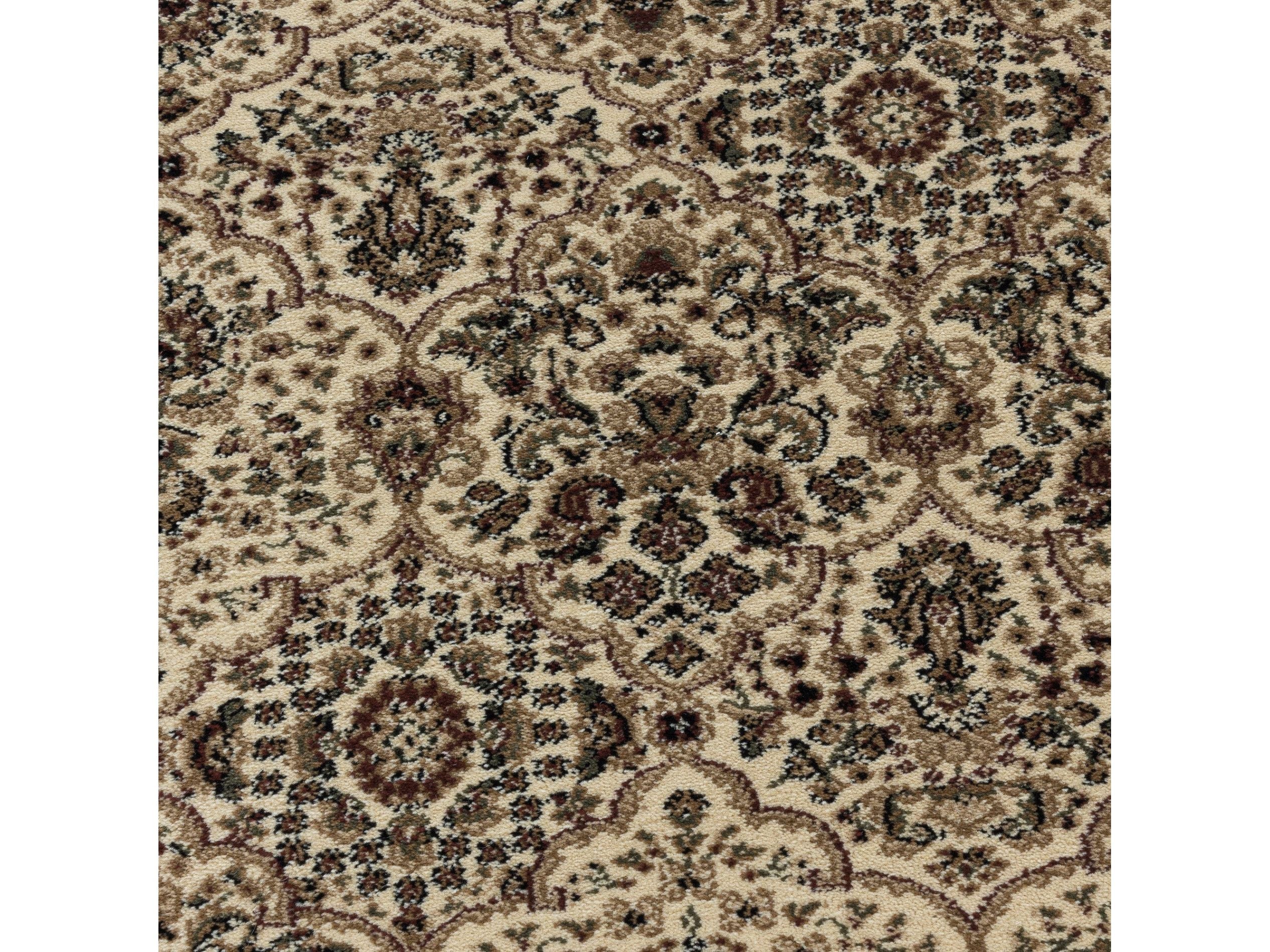 Wohnzimmer Kurzflor Teppich Design Orient Teppich Klassik Antike Ornamente Beige