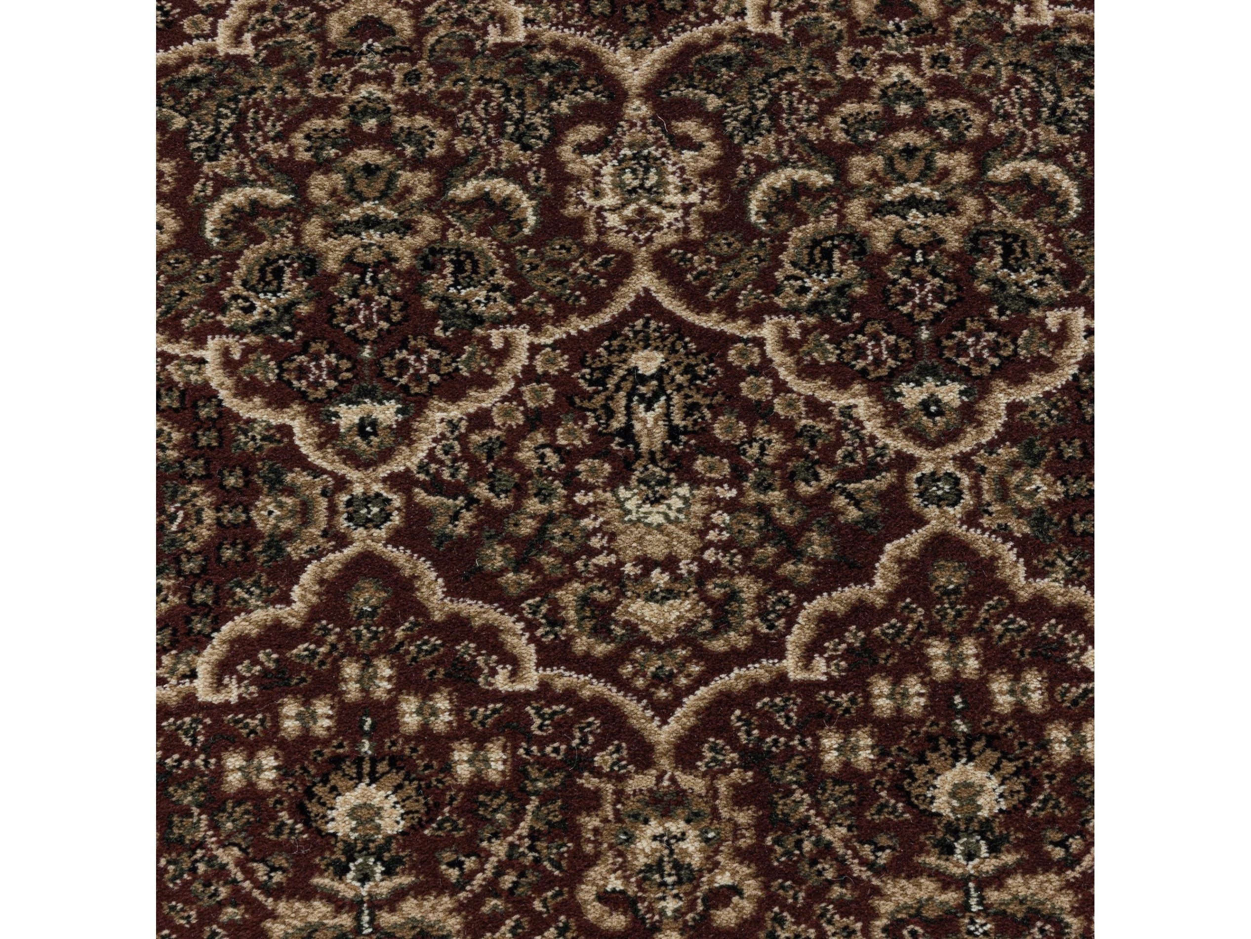 Wohnzimmer Kurzflor Teppich Design Orient Teppich Klassik Antike Ornamente Rot