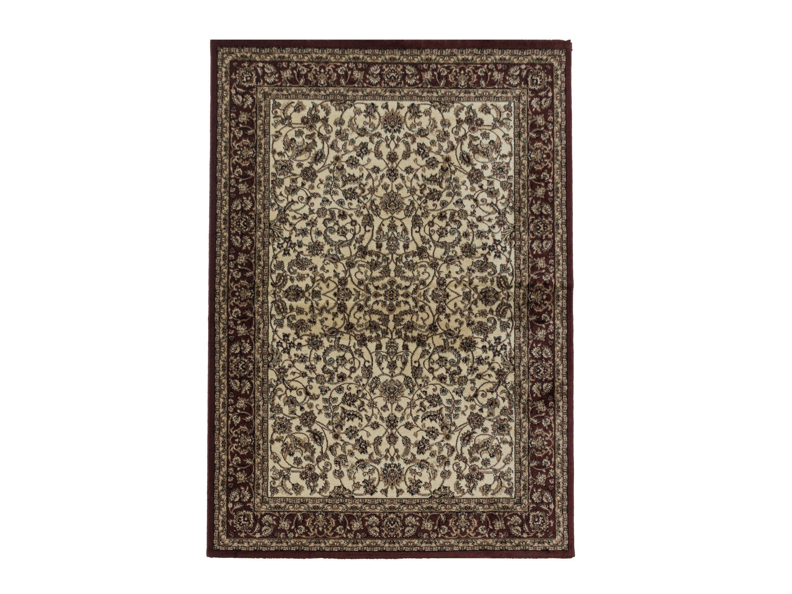 Wohnzimmer Kurzflor Teppich Design Orient Teppich Klassik Antike Ornamente Creme