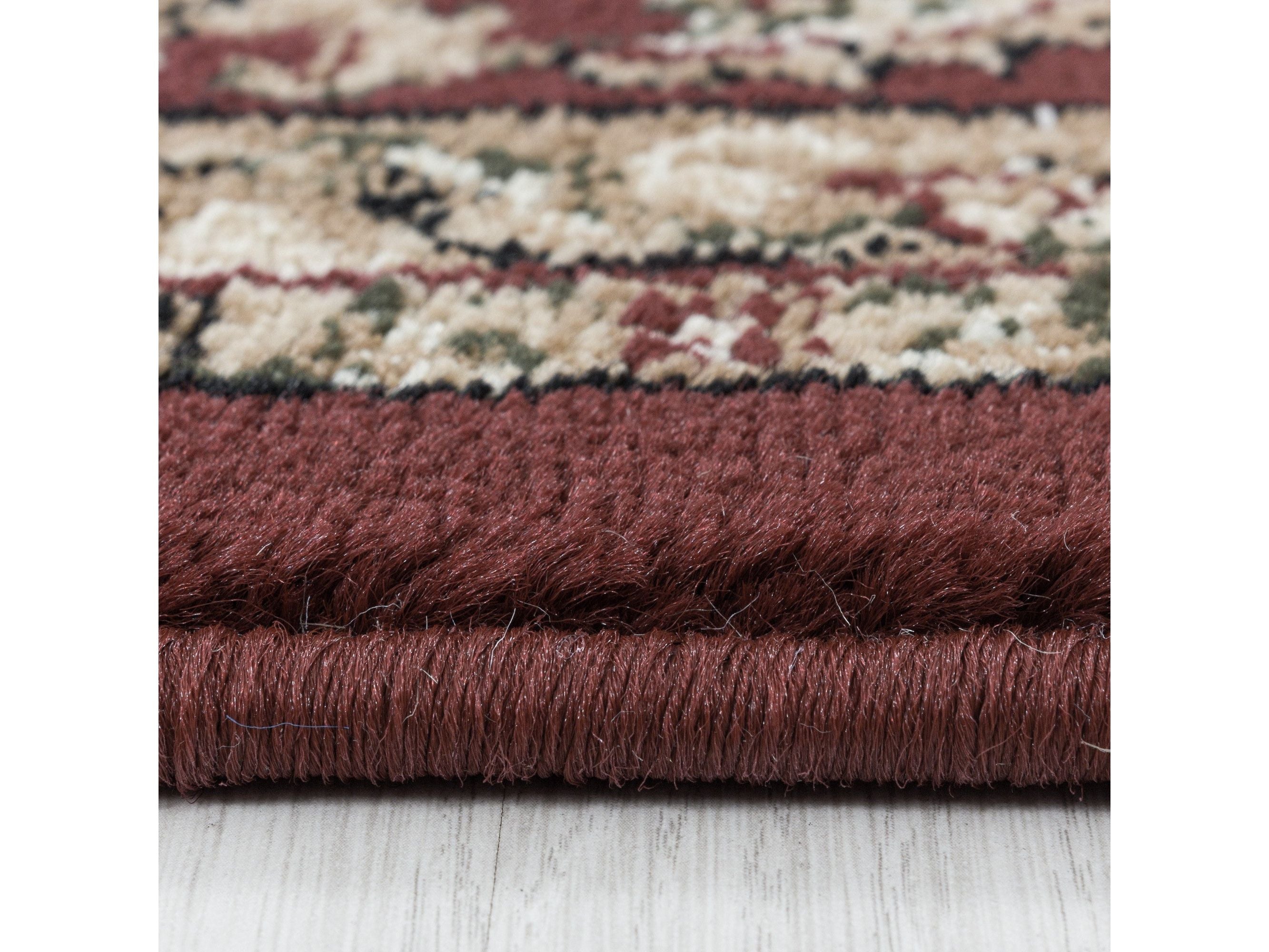 Wohnzimmer Kurzflor Teppich Design Orient Teppich Klassik Antike Ornamente Creme