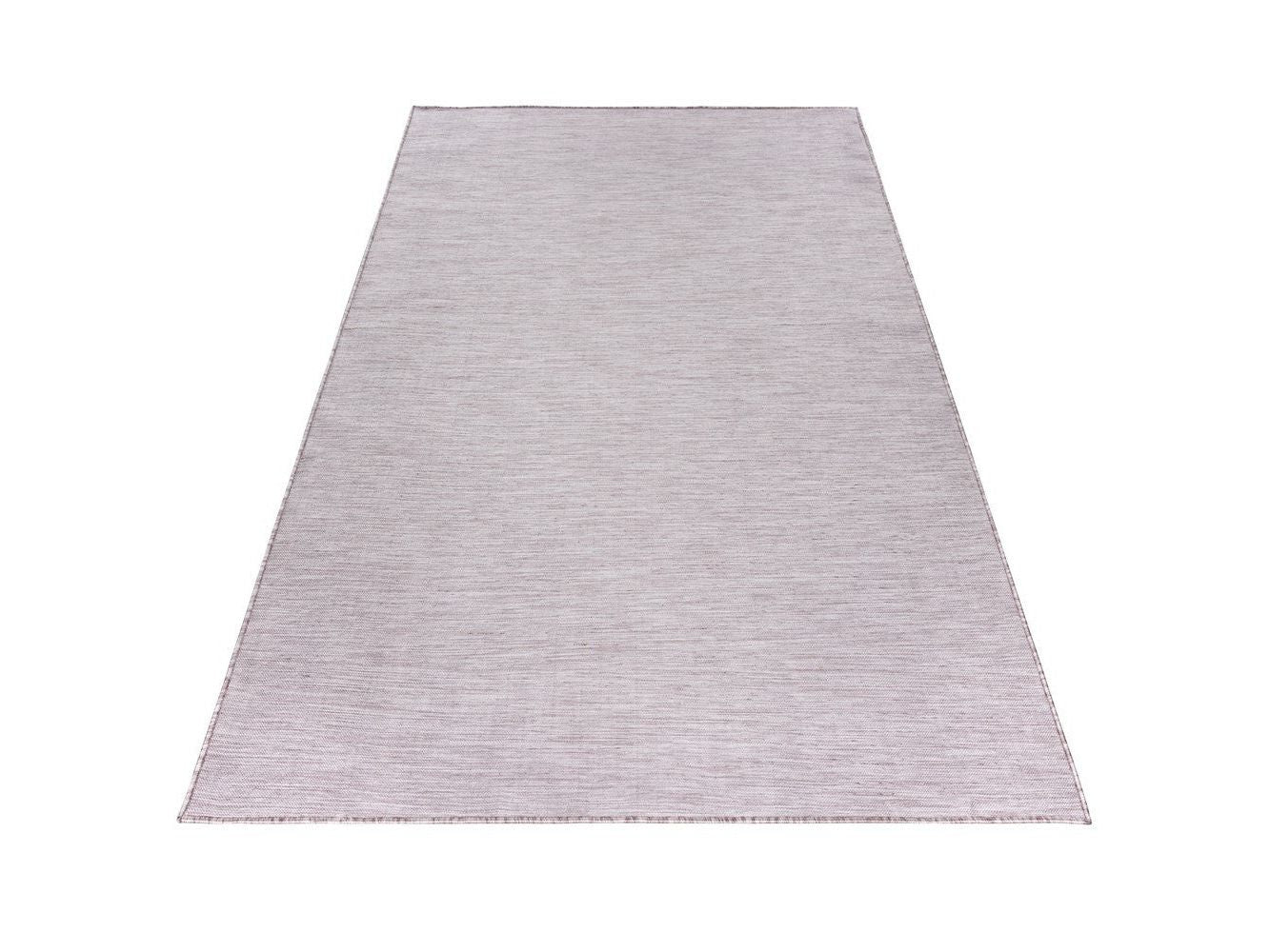 Teppich Sisal optik Flachgewebe Terrassen In- Outdoor Meliert Pink Creme