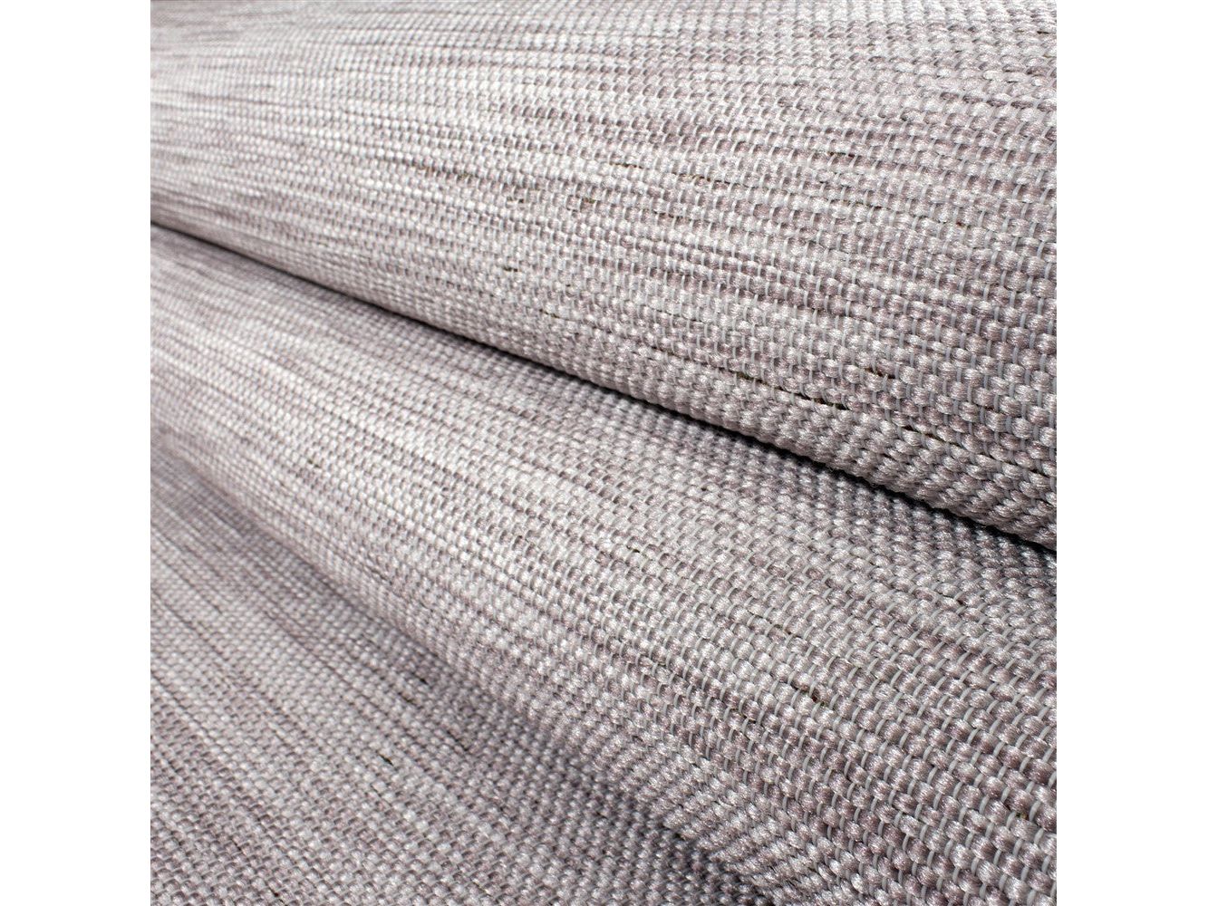 Teppich Sisal optik Flachgewebe Terrassen In- Outdoor Meliert Pink Creme