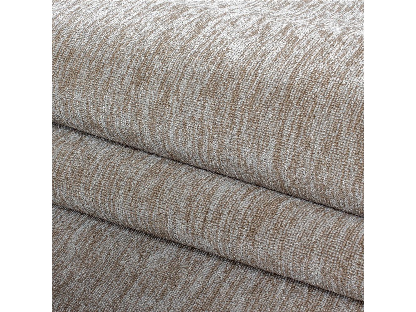 Teppich Kurzflor 4mm Florhöhe meliert glänzend Wohnzimmerteppich Heimbüro Beige