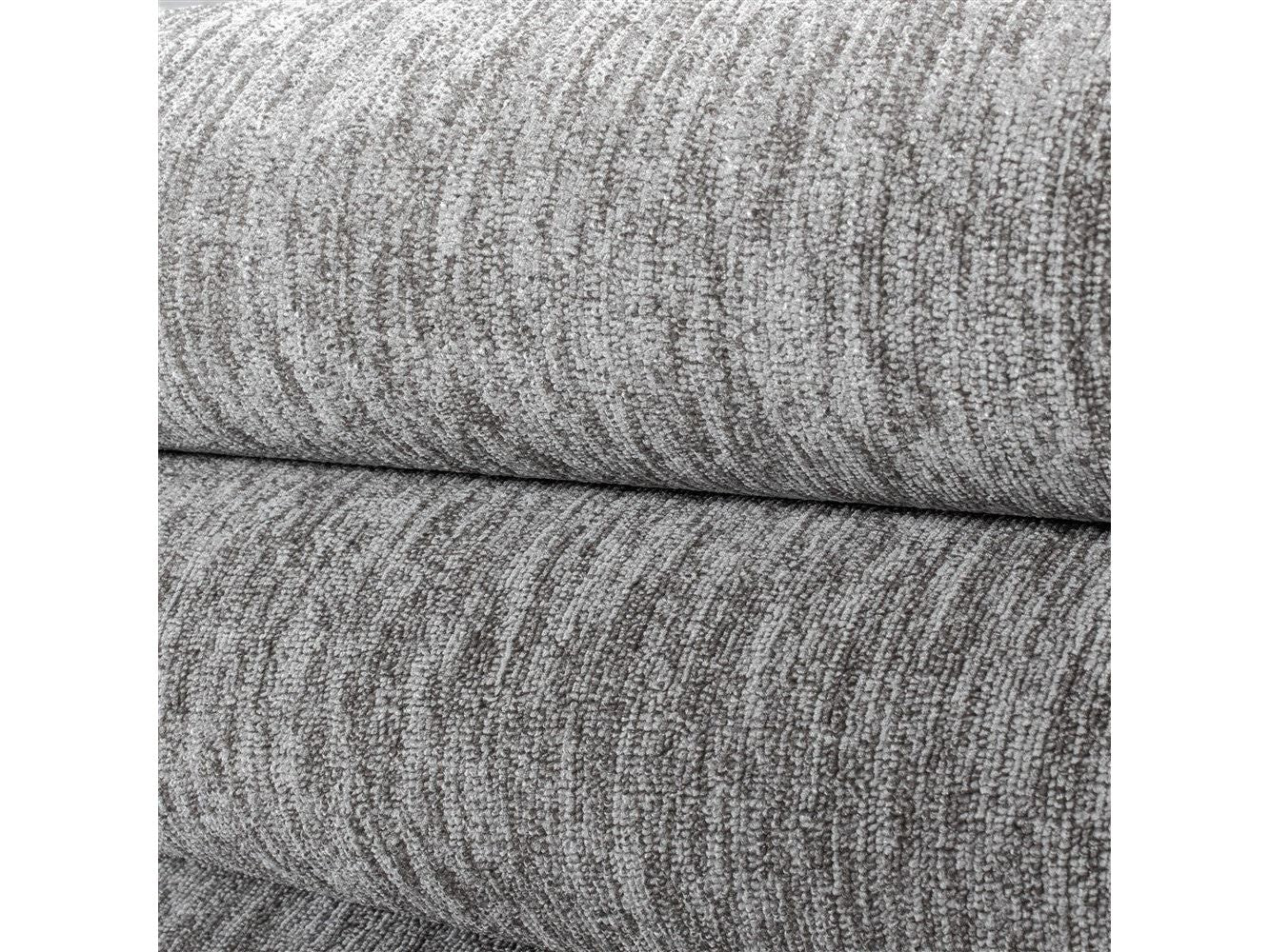 Teppich Kurzflor 4mm Florhöhe meliert glänzend Wohnzimmer Heimbüro Hellgrau