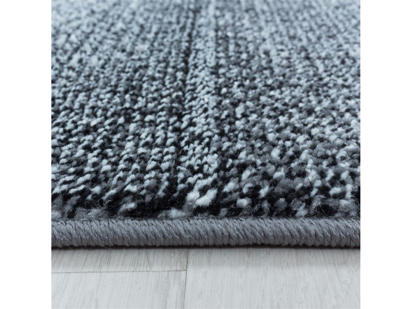 سجادة قصيرة الوبر بنمط مربع حديث من البيكسل، سجادة ناعمة رمادية