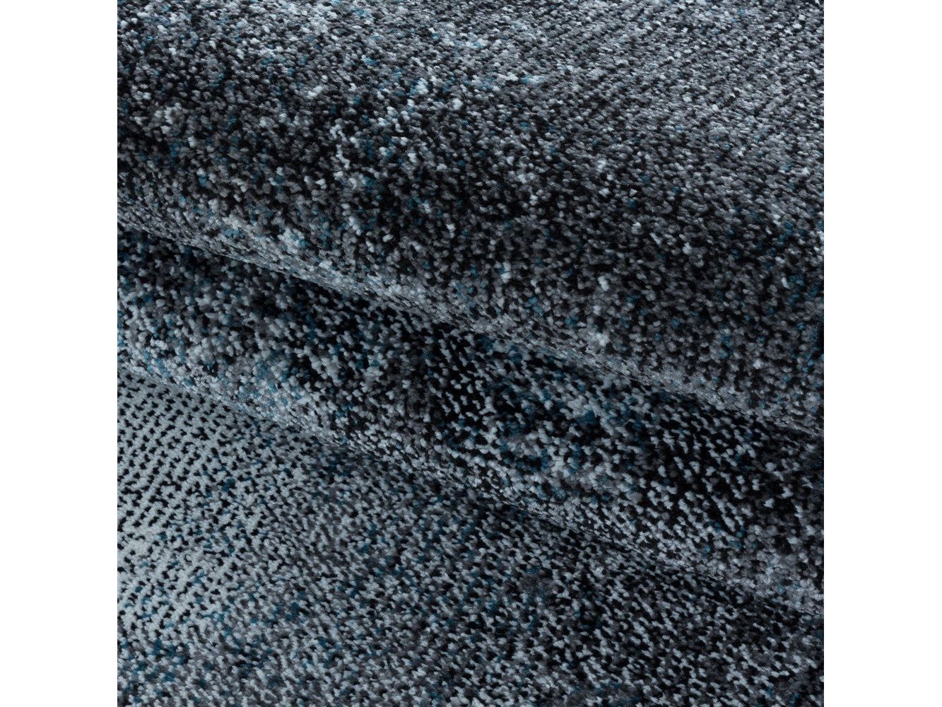 Wohnzimmerteppich Kurzflor Teppich Wolken Muster Marmoriert Weich Blau