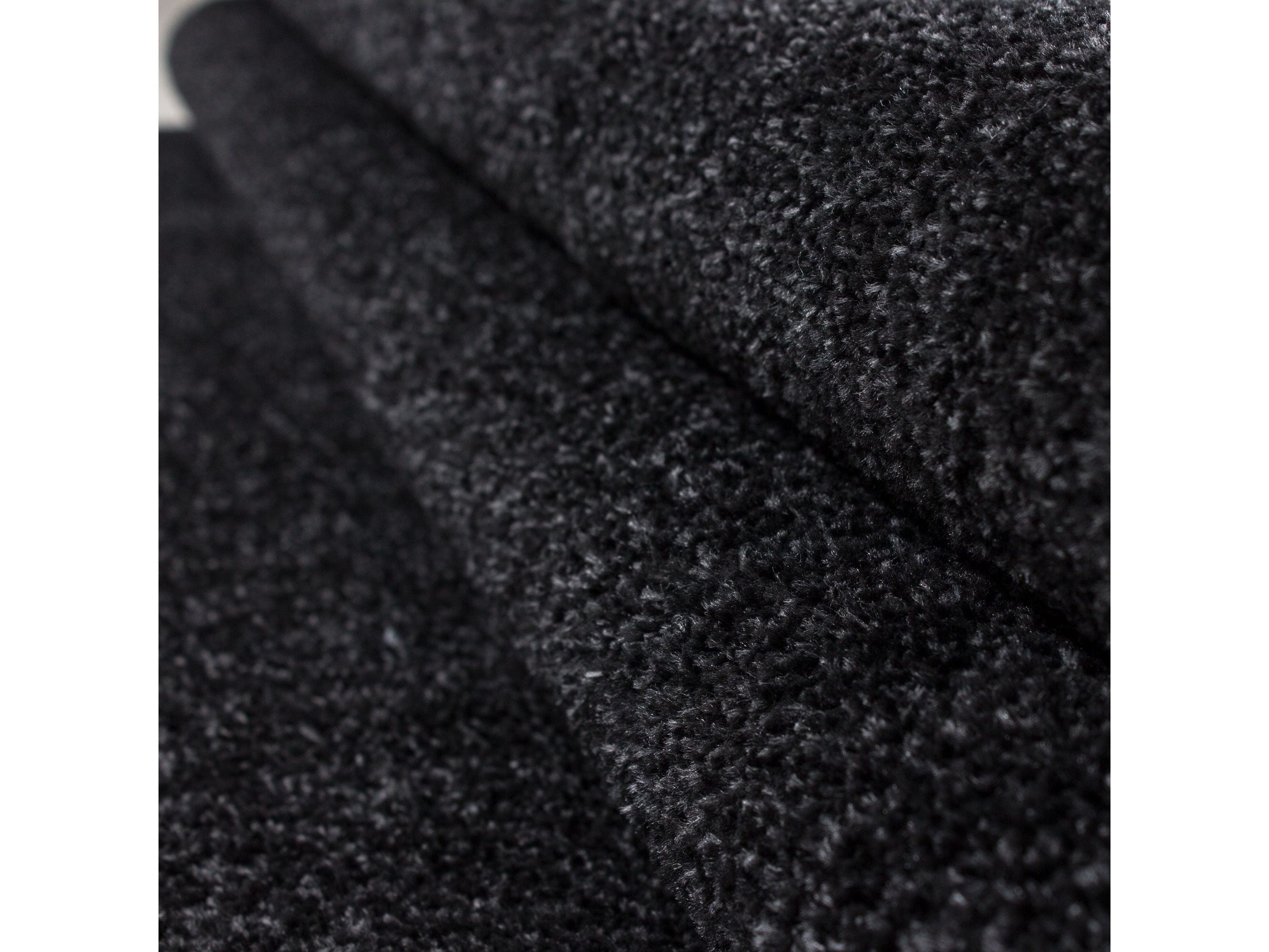 Teppich Kurzflor Modern Wohnzimmer Einfarbig Meliert Uni günstig ANTHRAZIT