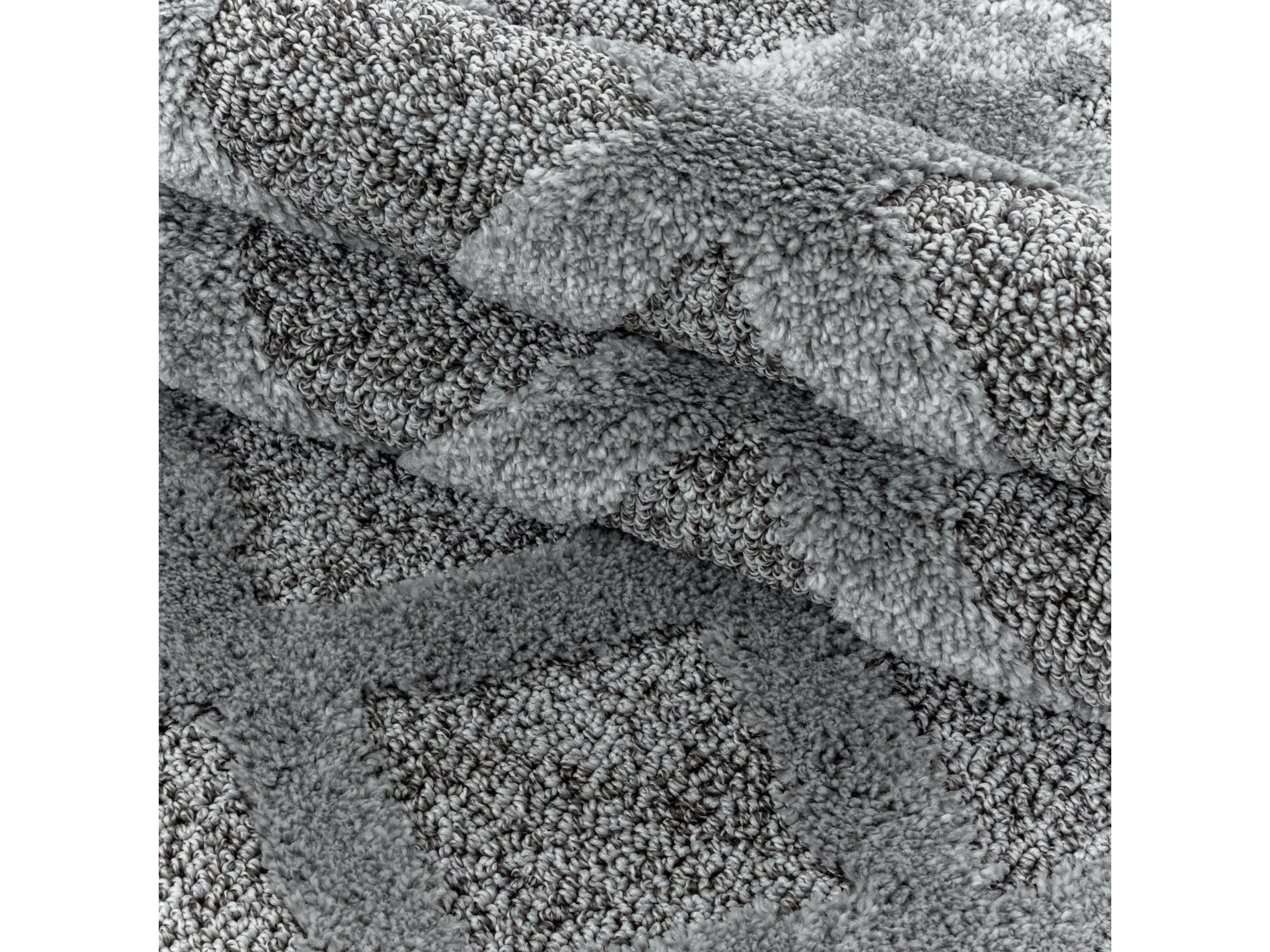 Kurzflor Design Teppich MIA Looped Flor 3-D Gitter Muster Abstrakt